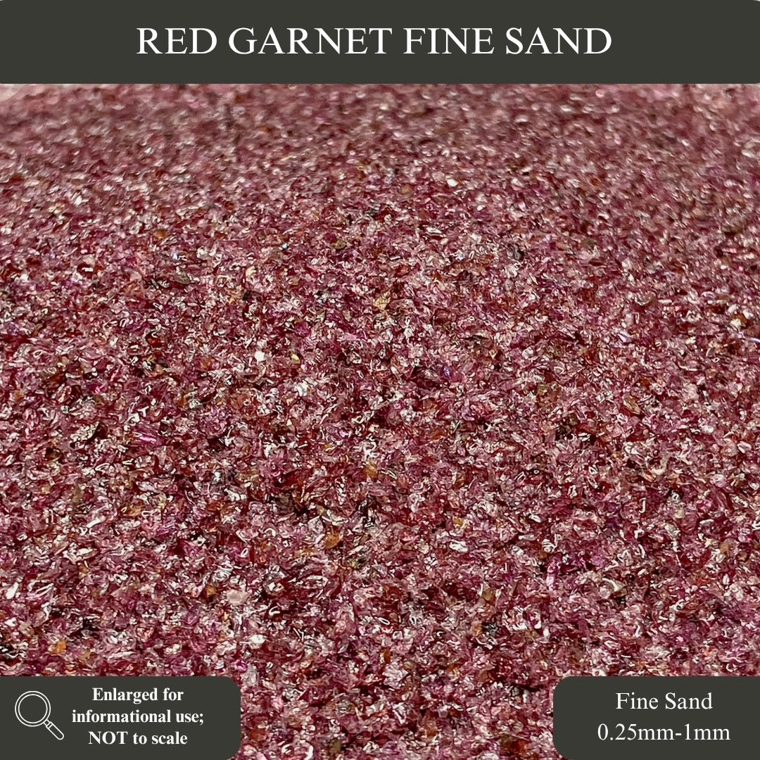 Crushed Dark Red Garnet Sand from India, Three Sand Sizes for Woodworking and Ring Inlay, Resin Art, Memorial & Sand Jewelry
