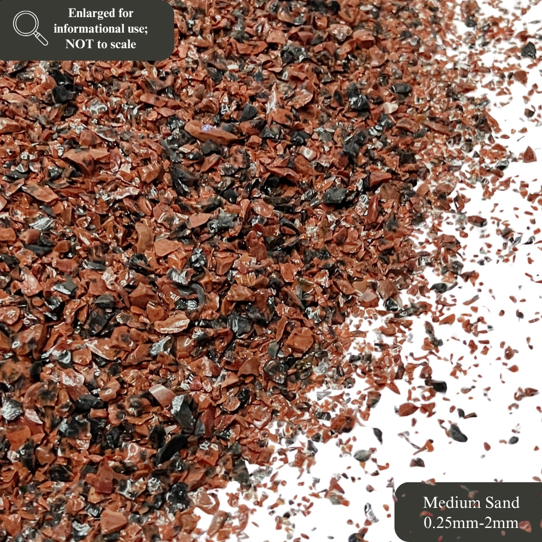 Crushed Mahogany Obsidian Sand from Mexico, 3 Sand Sizes for Woodworking and Ring Inlay, Resin Art, Memorial & Sand Jewelry