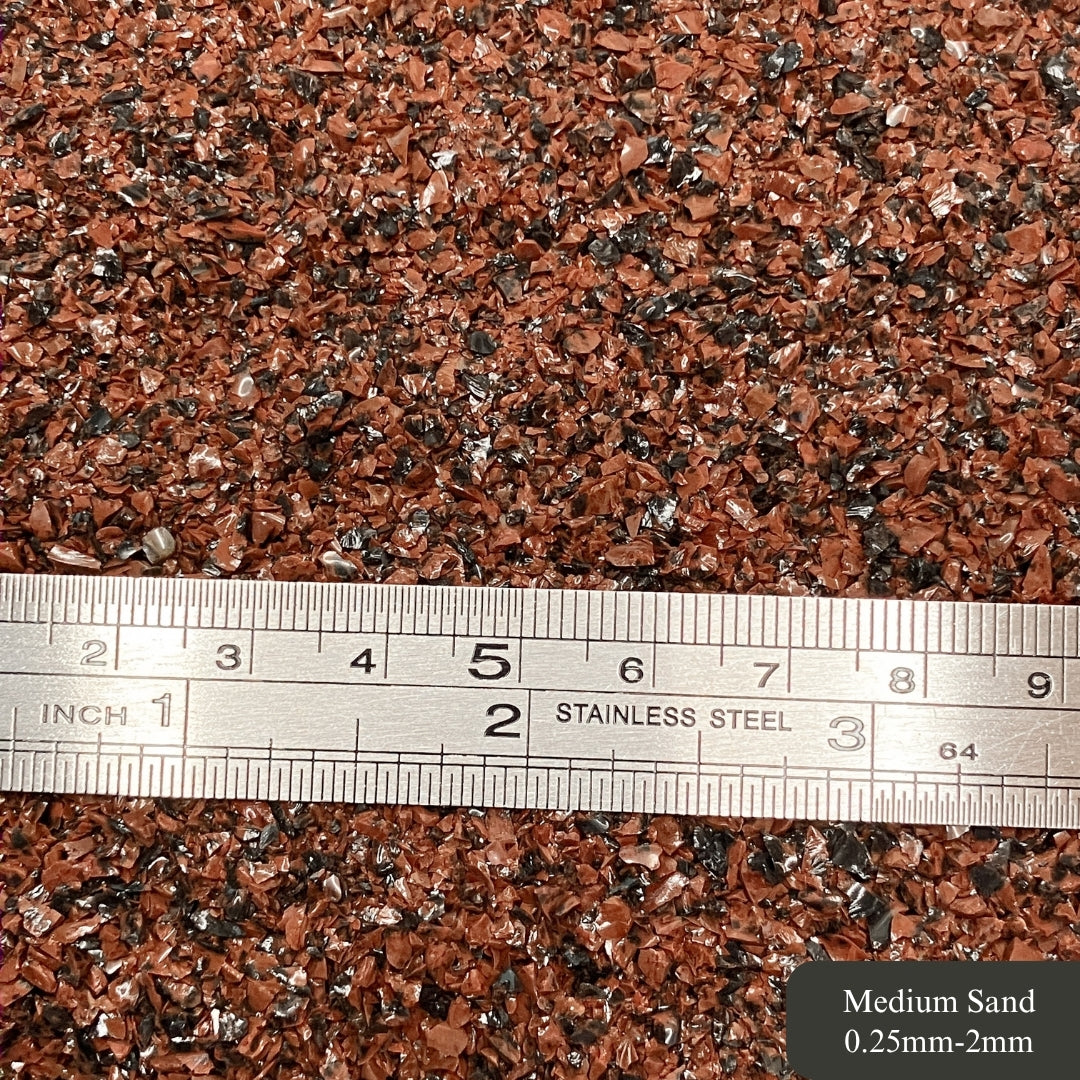 Crushed Mahogany Obsidian Sand from Mexico, 3 Sand Sizes for Woodworking and Ring Inlay, Resin Art, Memorial & Sand Jewelry