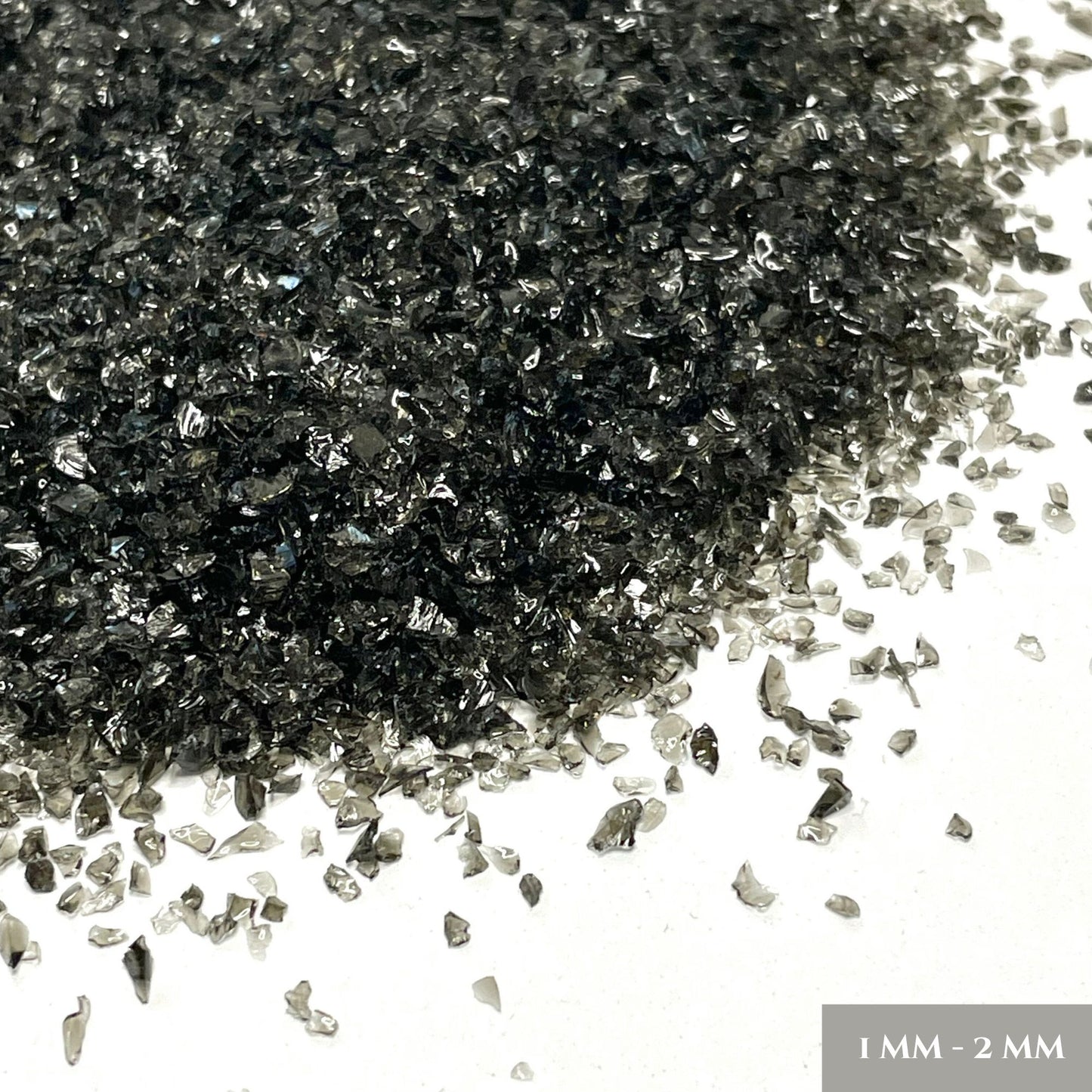 Crushed Black Obsidian Sand from Mexico, 3 Sand Sizes for Woodworking and Ring Inlay, Resin Art, Memorial Jewelry