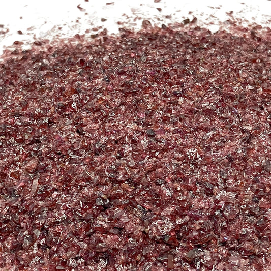 Crushed Deep Red Garnet Sand from India, Medium Sand (0.25mm-2mm)