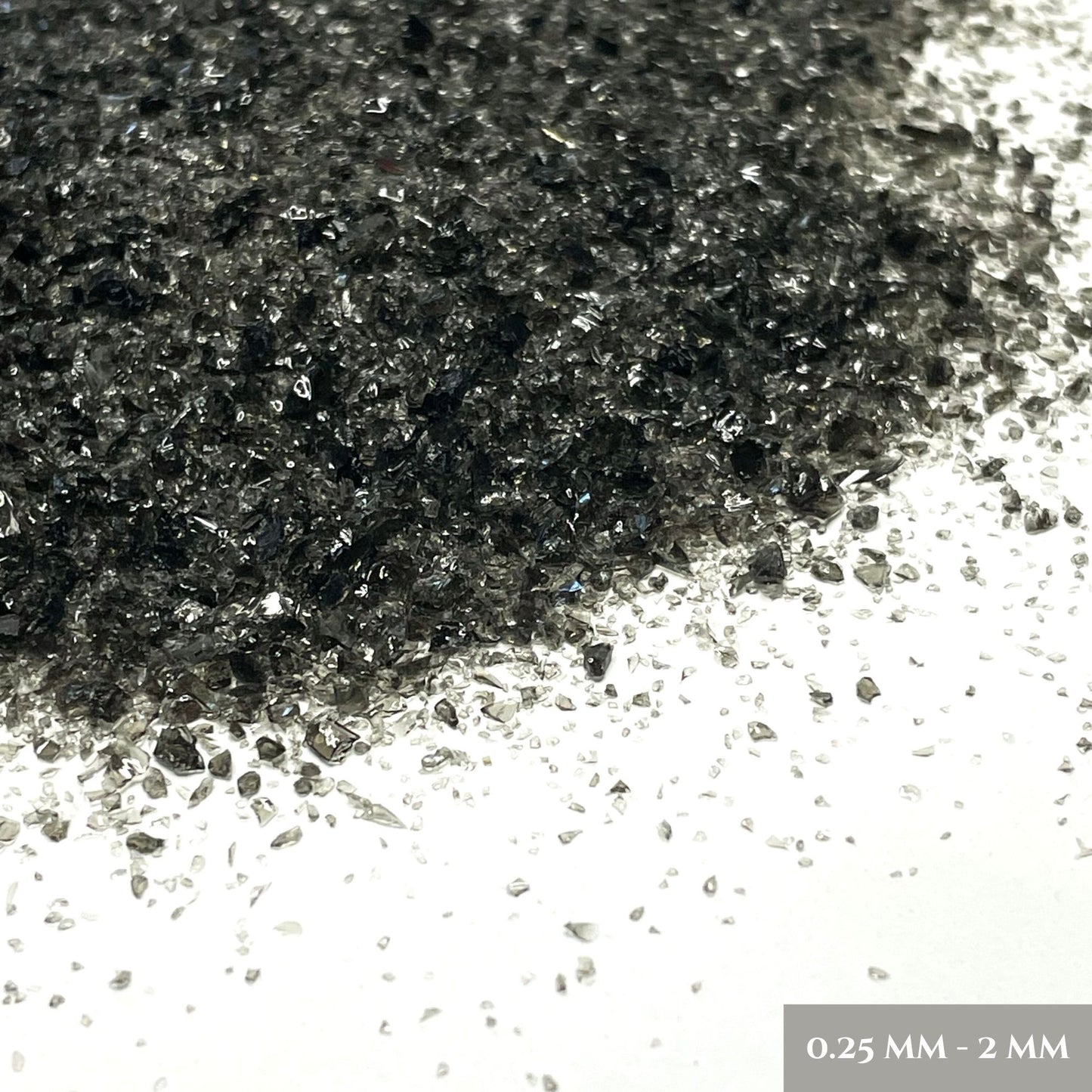 Crushed Black Obsidian Sand from Mexico, 3 Sand Sizes for Woodworking and Ring Inlay, Resin Art, Memorial Jewelry