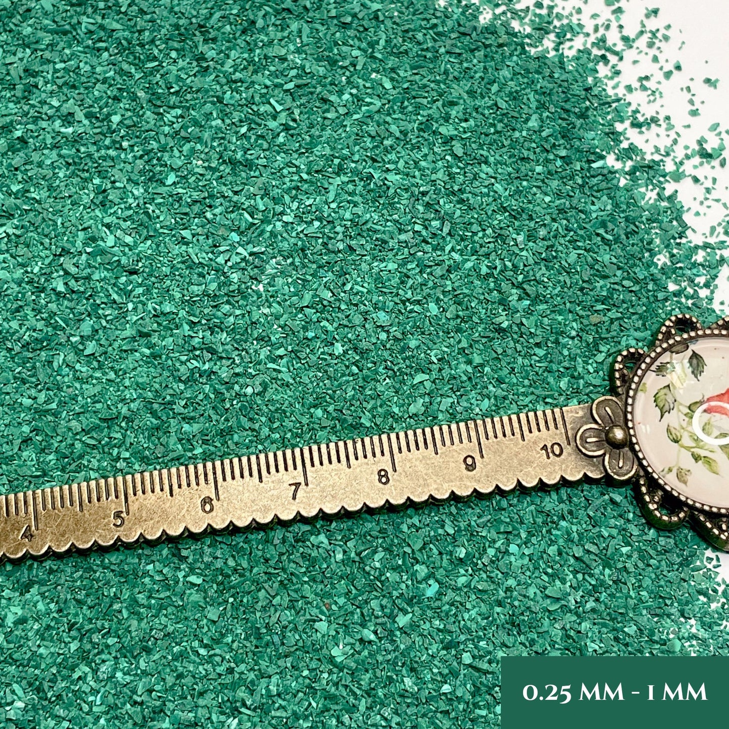 Crushed Green Malachite Sand (Grade A) from Republic of Congo, 3 Sand Sizes for Woodworking and Ring Inlay, Resin Art, Memorial Jewelry