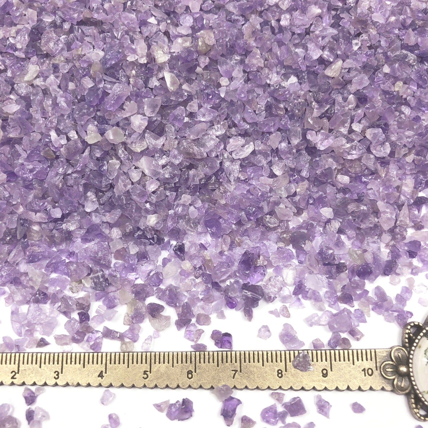 Crushed Purple Amethyst (Grade A) from Namibia, Coarse Crush, Gravel Size, 4mm - 2mm