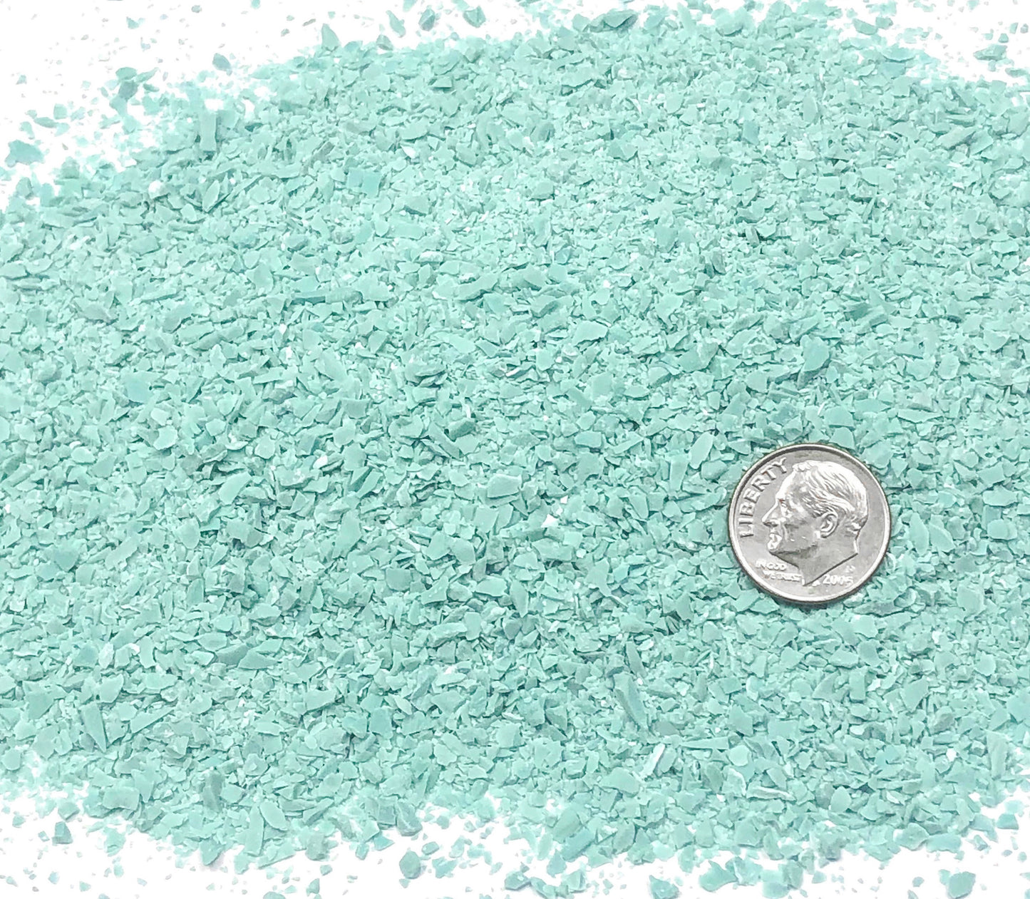 Crushed Blue-Green Turquoise (Lab-Created), Medium Crush, Sand Size, 2mm - 0.25mm