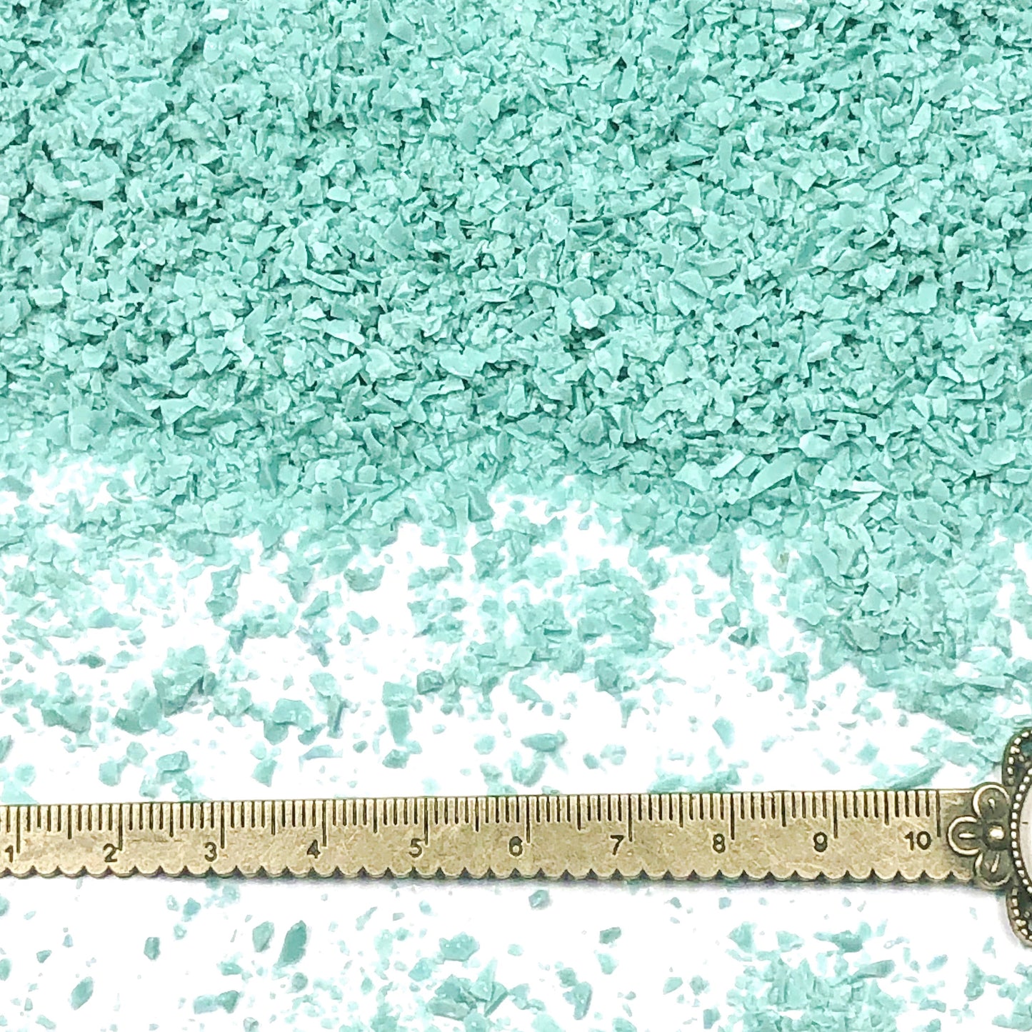 Crushed Blue-Green Turquoise (Lab-Created), Medium Crush, Sand Size, 2mm - 0.25mm