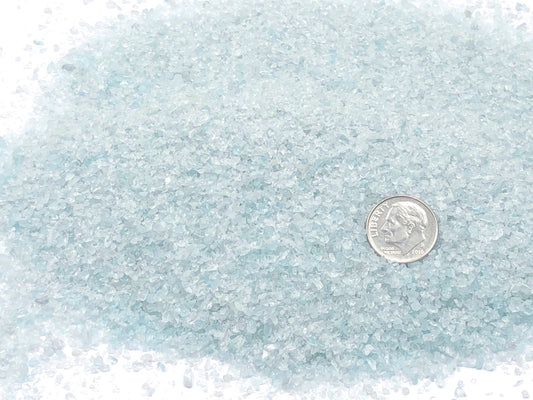 Crushed Blue Aquamarine Sand (Grade A) from Angola, Medium Sand (0.25mm-2mm)