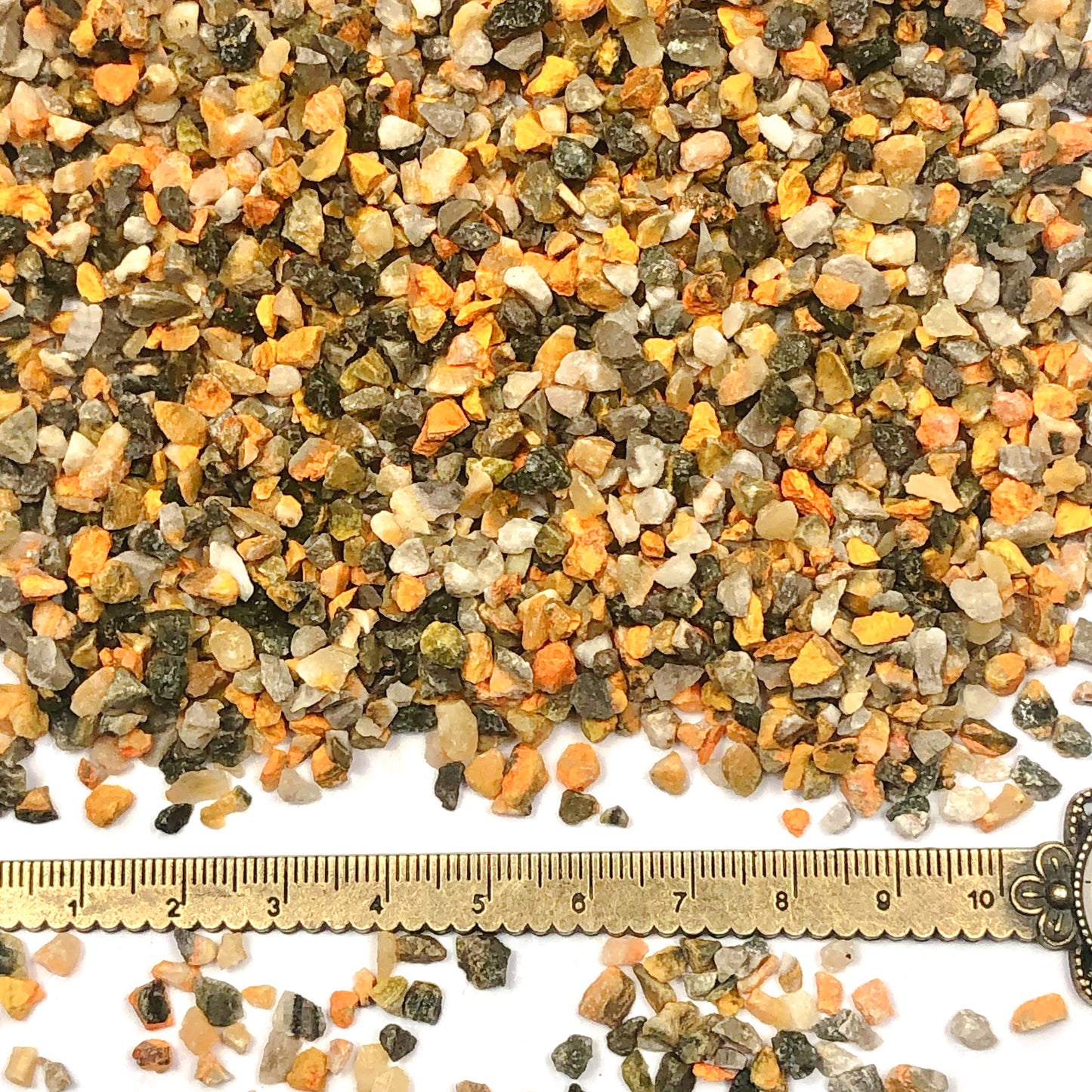 Crushed Yellow and Black Bumblebee Jasper from Indonesia, Coarse Crush, Gravel Size, 4mm - 2mm