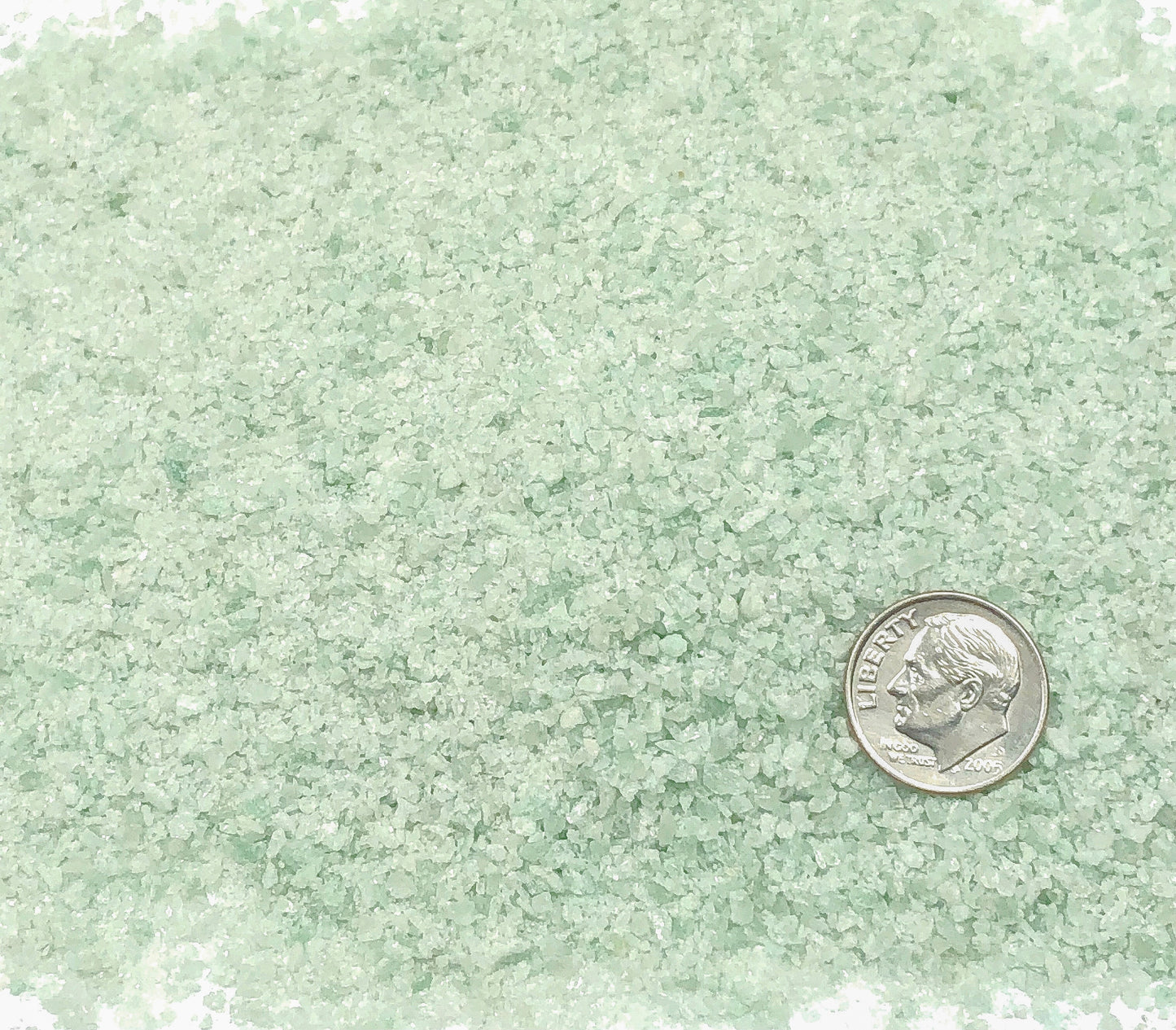 Crushed Light Green Aventurine from India, Medium Crush, Sand Size, 2mm - 0.25mm