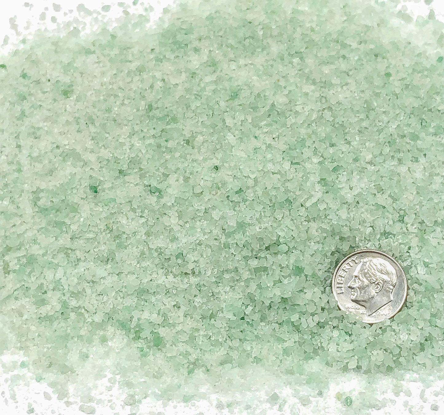 Crushed Light Green Aventurine from India, Medium Crush, Sand Size, 2mm - 0.25mm