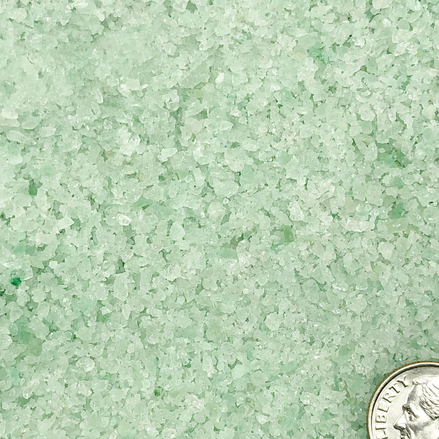 Crushed Light Green Aventurine from India, Medium Crush, Sand Size, 2mm - 0.25mm