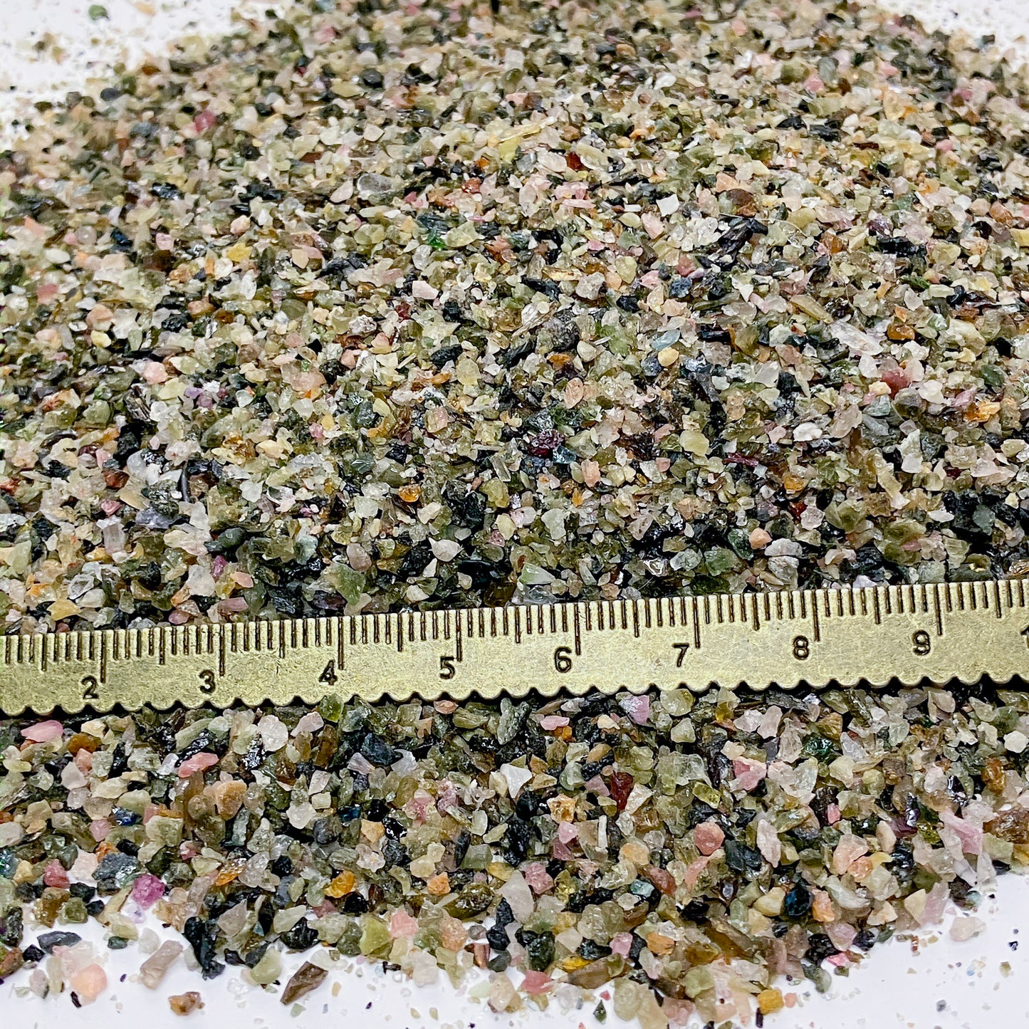 *CLOSEOUT* Crushed Mixed Tourmaline Sand from Brazil, Medium Sand (0.25mm-2mm) for Succulents, Terrariums, Resin Art, Memorial Jewelry