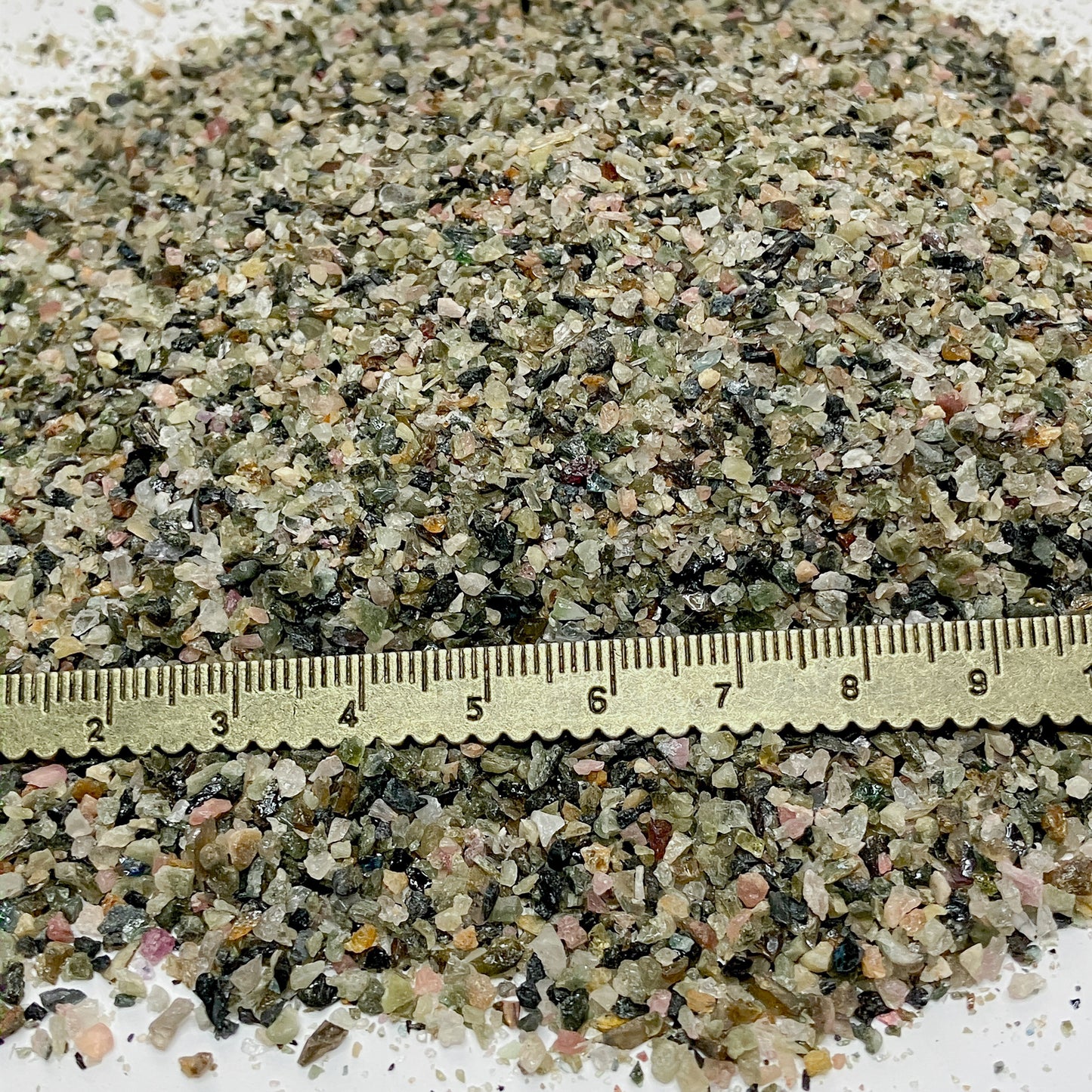*CLOSEOUT* Crushed Mixed Tourmaline Sand from Brazil, Medium Sand (0.25mm-2mm) for Succulents, Terrariums, Resin Art, Memorial Jewelry