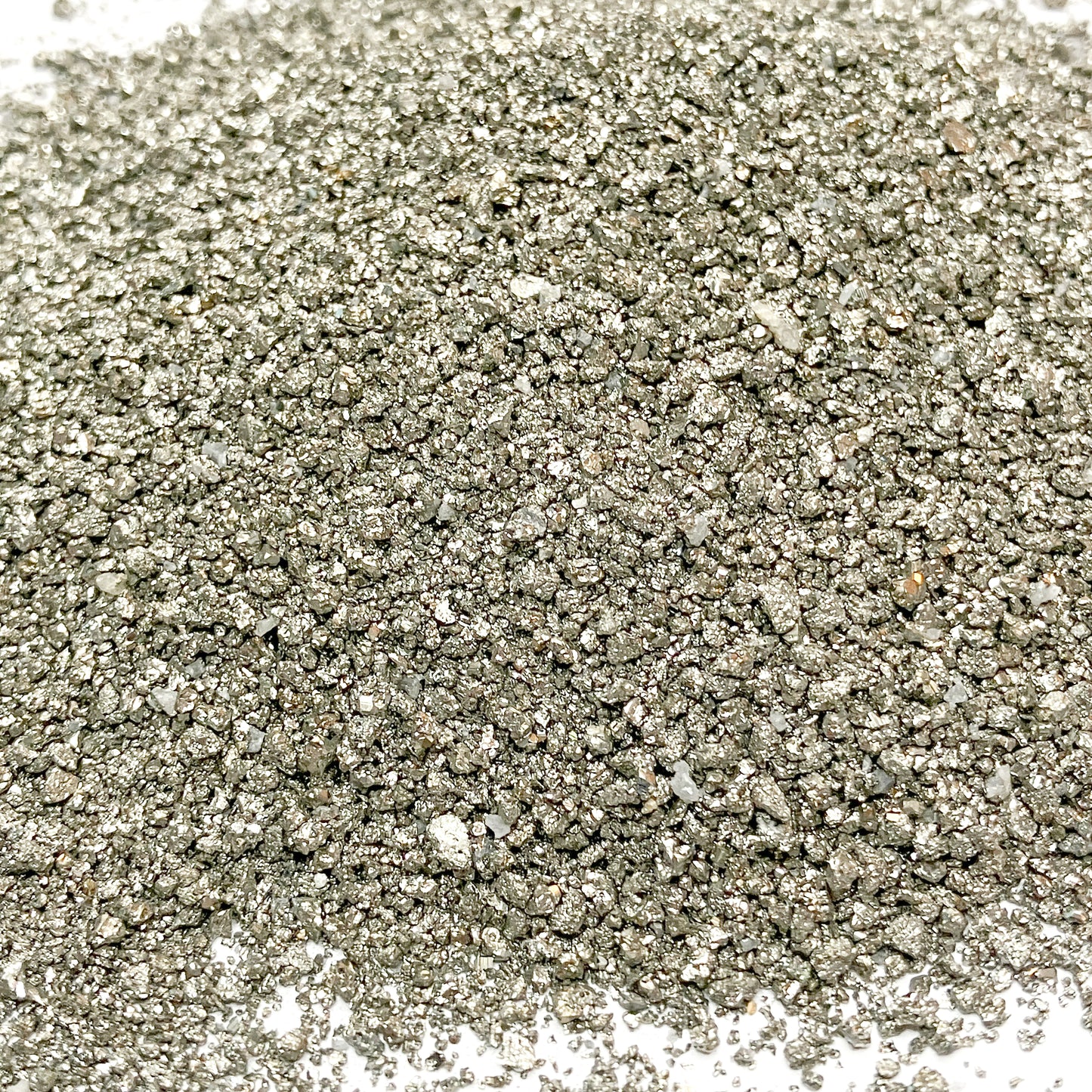 *CLOSEOUT* Crushed Cocada Pyrite Sand from Peru, Medium Sand (0.25mm-2mm) for Woodworking and Ring Inlay, Resin Art, Memorial Jewelry, Bulk Material