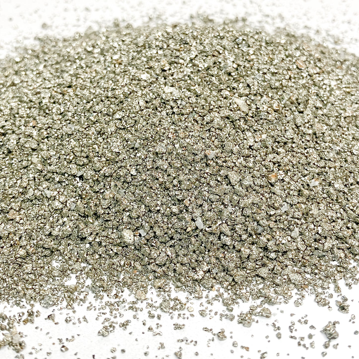 *CLOSEOUT* Crushed Cocada Pyrite Sand from Peru, Medium Sand (0.25mm-2mm) for Woodworking and Ring Inlay, Resin Art, Memorial Jewelry, Bulk Material