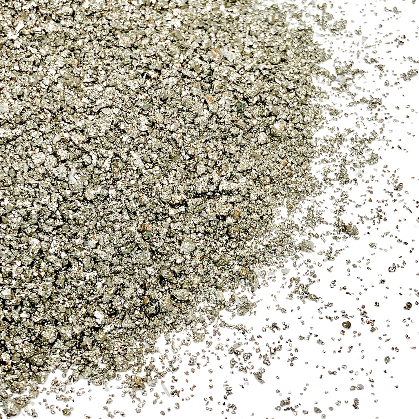 *CLOSEOUT* Crushed Cocada Pyrite Sand from Peru, Medium Sand (0.25mm-2mm) for Woodworking and Ring Inlay, Resin Art, Memorial Jewelry, Bulk Material