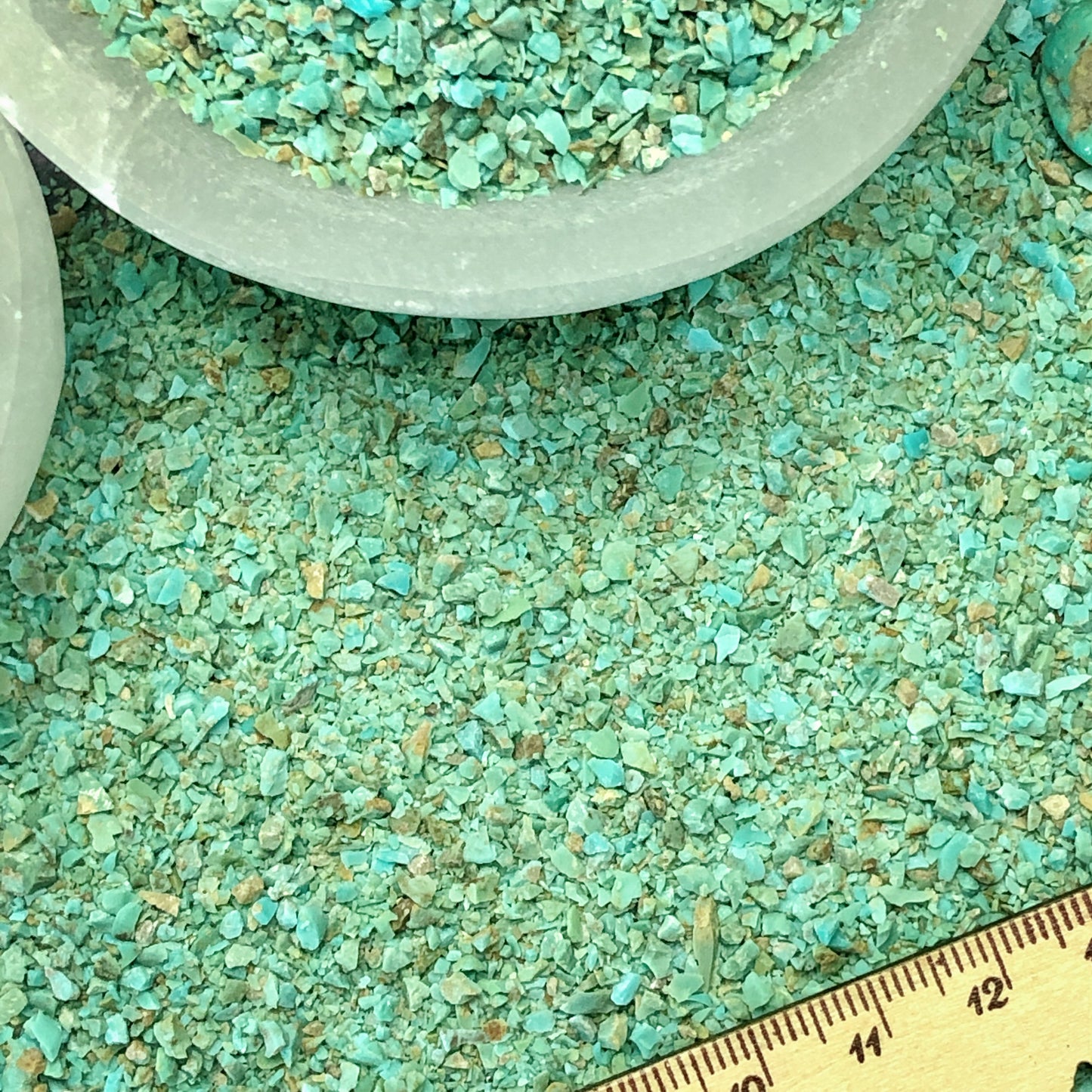 Crushed Blue-Green Sonoran Turquoise from Mexico, Medium Crush, Sand Size, 2mm - 0.25mm