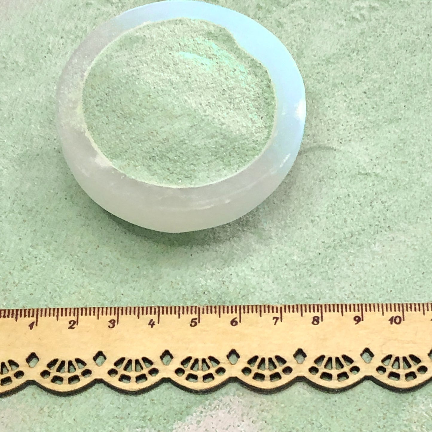 Crushed Blue-Green Sonoran Turquoise from Mexico, Fine Crush, Powder Size, <0.25mm