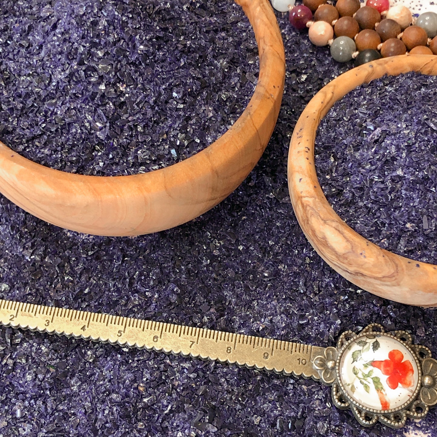 Crushed Midnight Blue Goldstone (Synthetic), Medium Crush, Sand Size, 2mm - 0.25mm