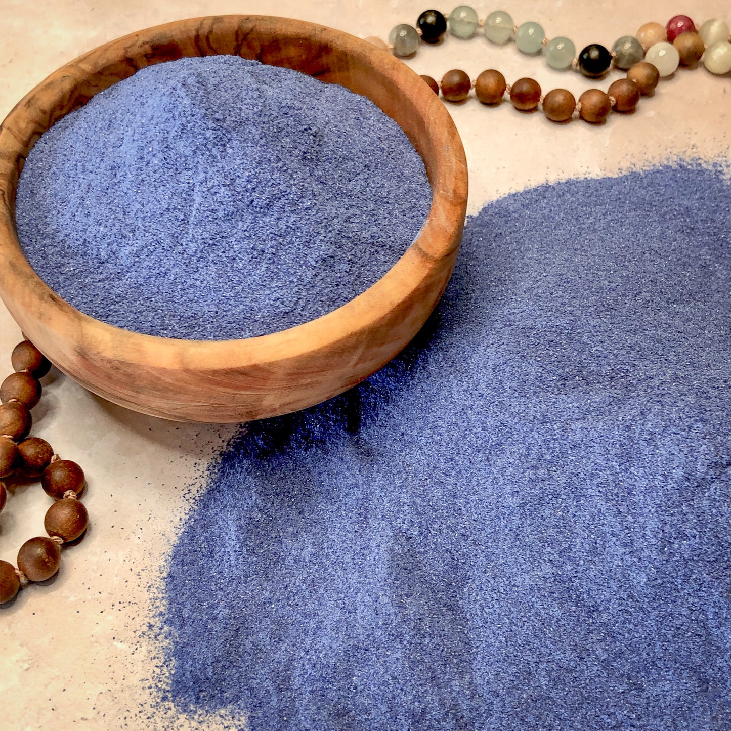 Crushed Midnight Blue Goldstone (Synthetic), Fine Crush, Powder Size, <0.25mm