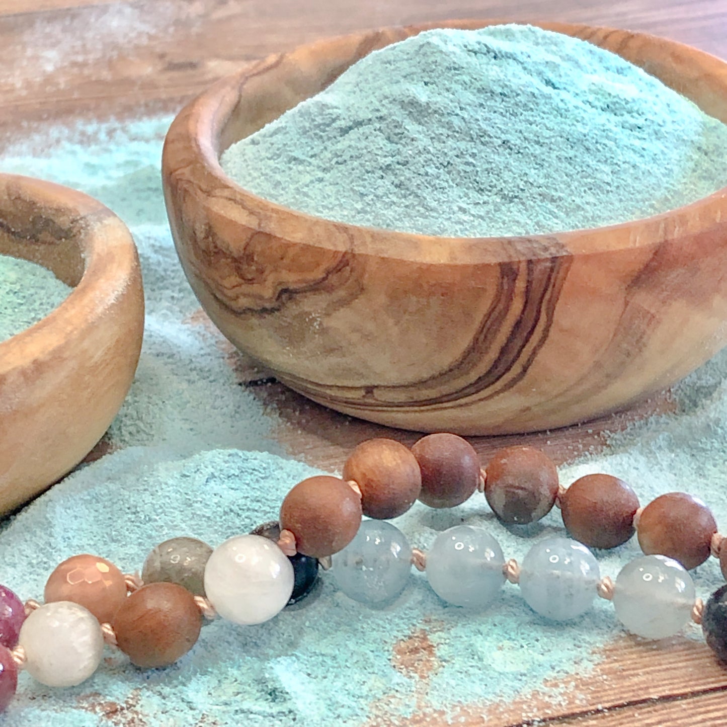 Crushed Blue Sleeping Beauty Turquoise from Arizona, Fine Crush, Powder Size, <0.25mm