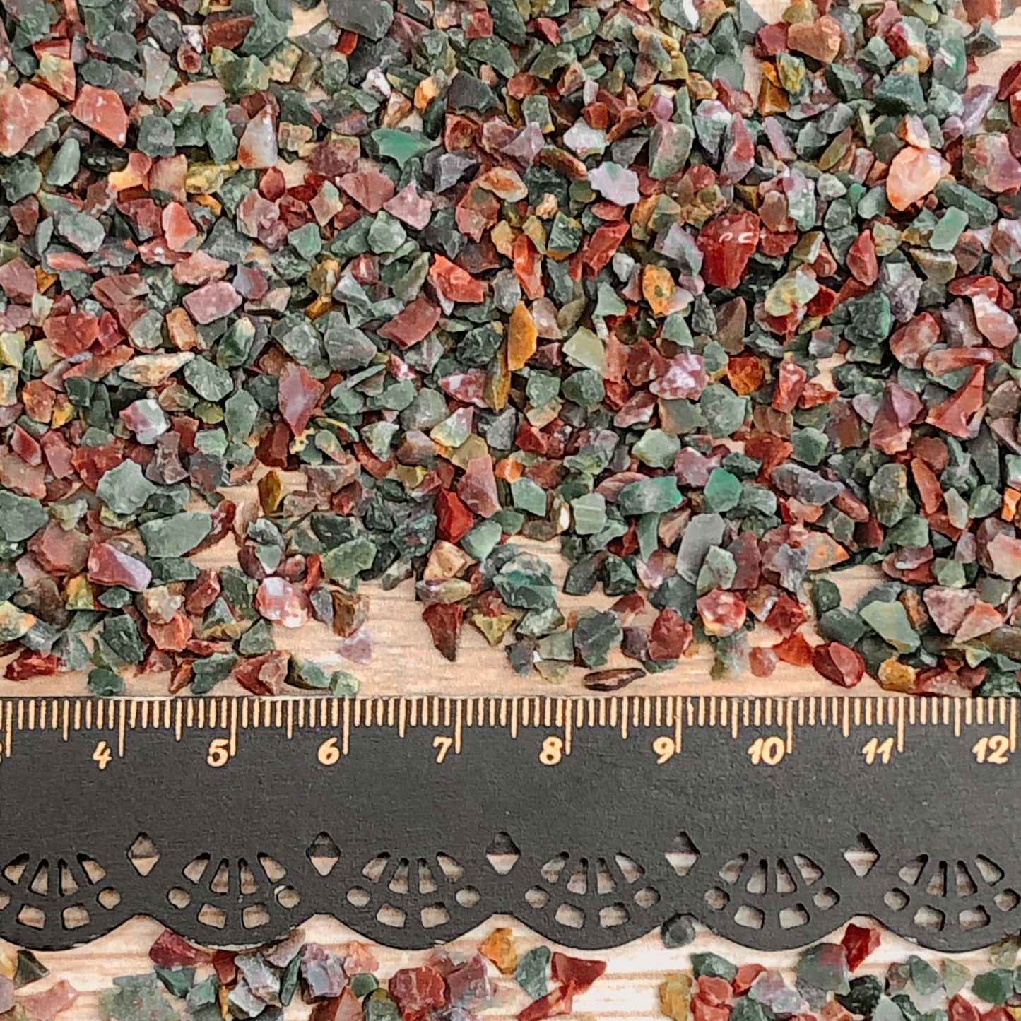 Crushed Fancy Jasper from India, Coarse Crush, Gravel Size, 4mm - 2mm
