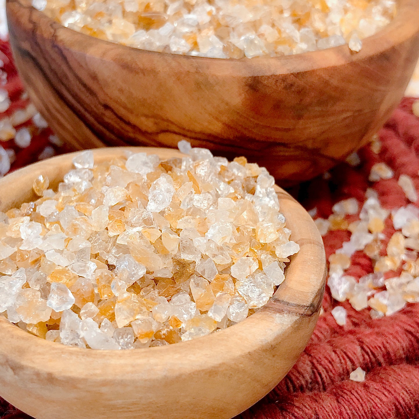 Crushed Golden Healer Quartz (Hematoid Quartz) from India, Coarse Crush, Gravel Size (4mm - 2mm) for Metaphysical Projects, Resin Art, or Jewelry
