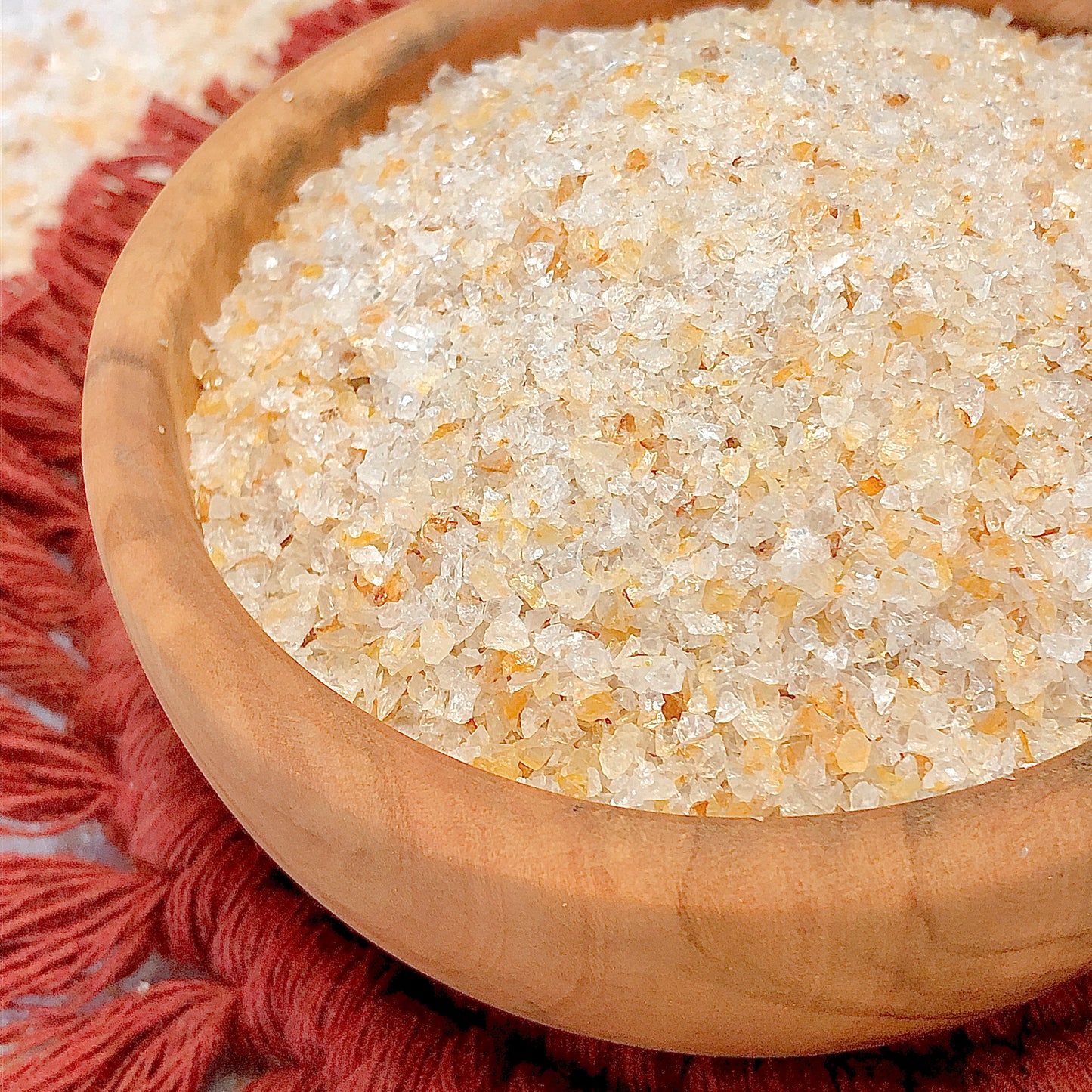 Crushed Golden Healer Quartz (Hematoid) from India, Medium Crush, Sand Size (2mm - 0.25mm) for Metaphysical Use, Resin Art, or Jewelry