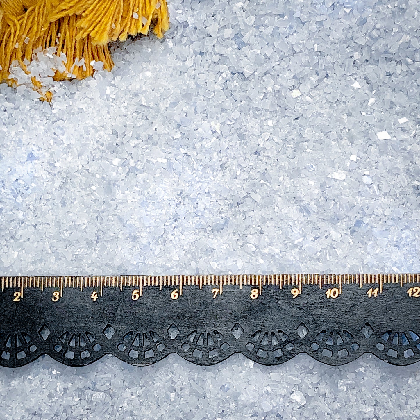 Crushed Blue Calcite Sand from Mexico, Medium Crush, Sand Size (2mm - 0.25mm) for Stone Inlay, Mineral Art, or Handmade Jewelry