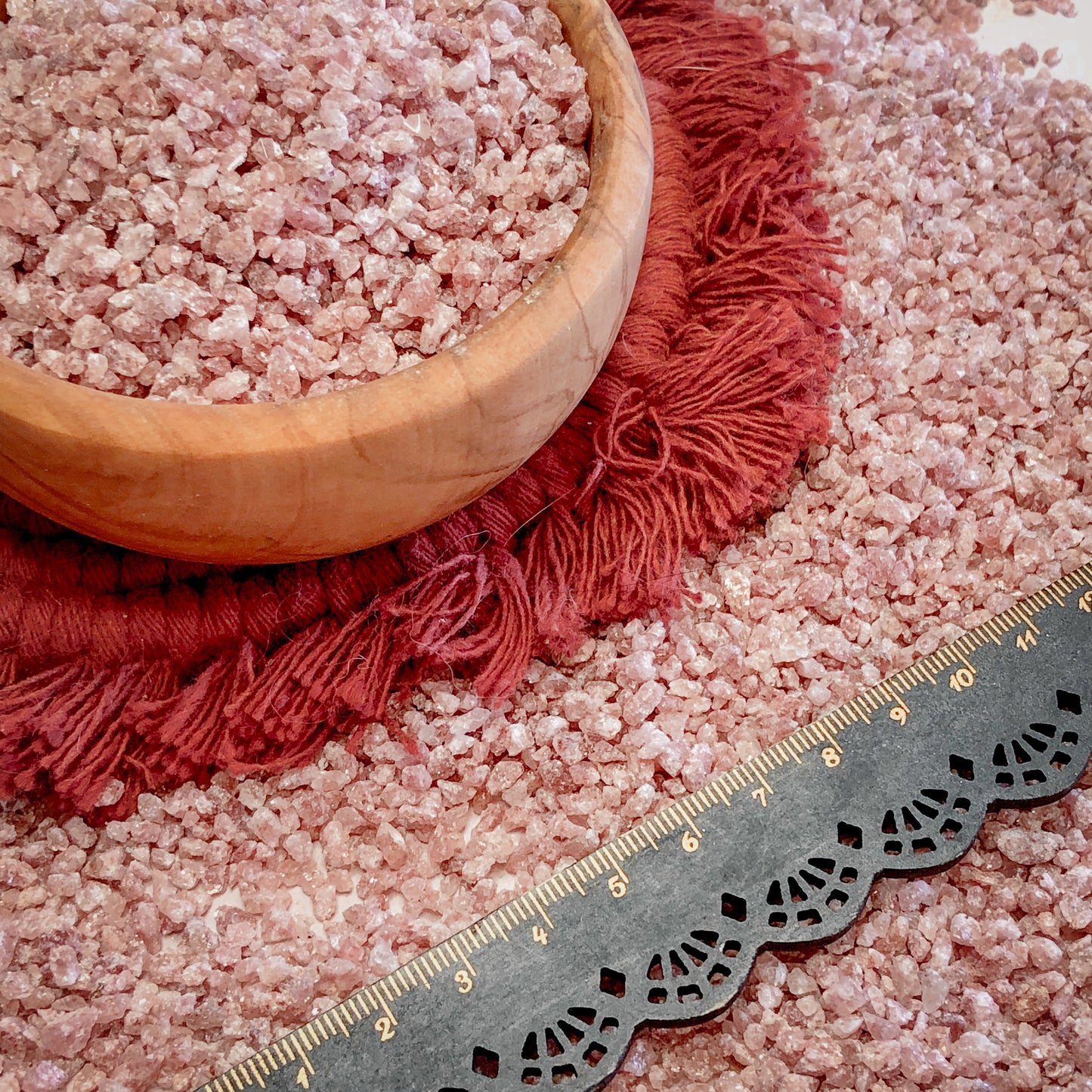 Crushed Glittery Red Aventurine Chips from Canada, Coarse Crush, Gravel Size (4mm - 2mm)