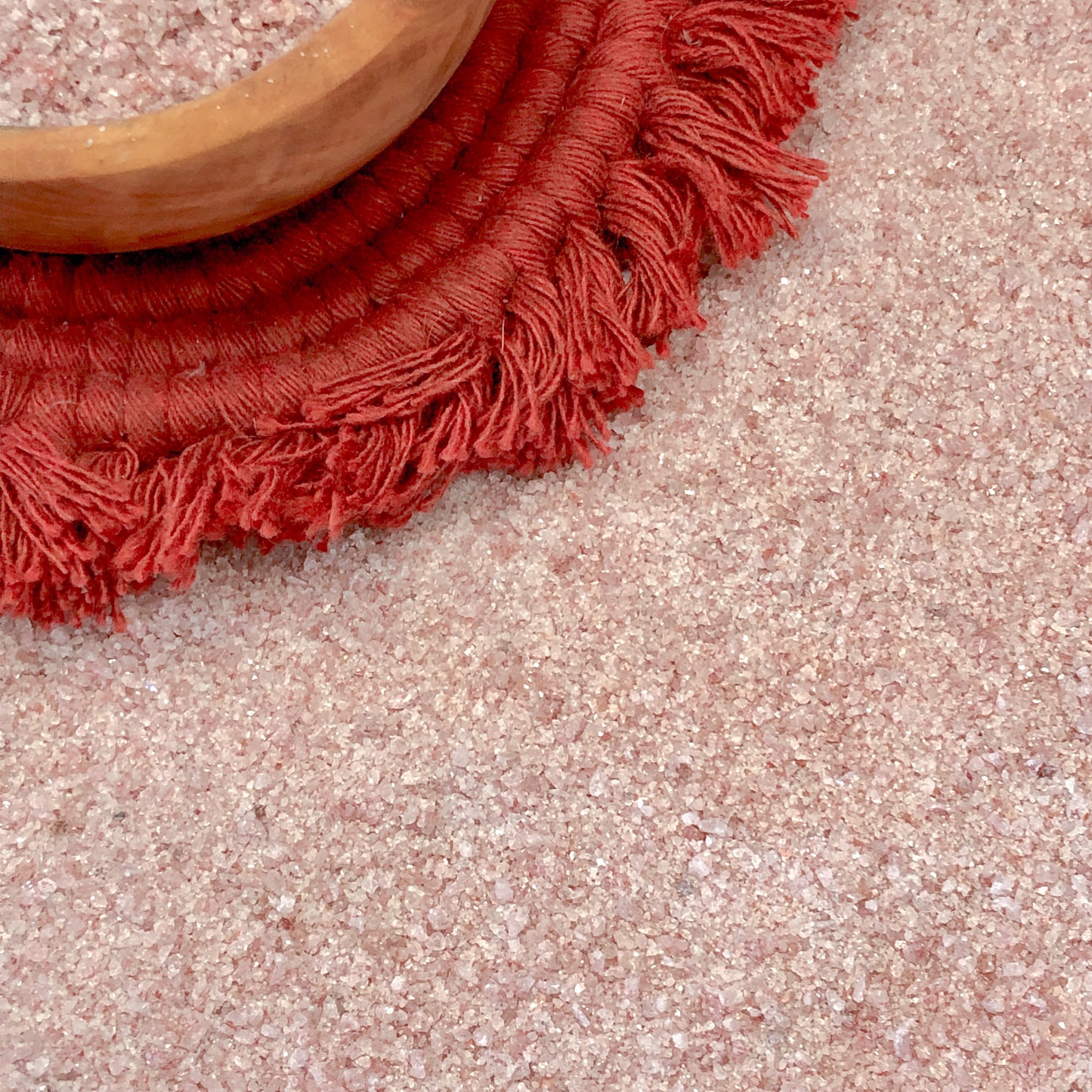 Crushed Glittery Red Aventurine Sand from Canada, Medium Crush, Sand Size (2mm - 0.25mm)