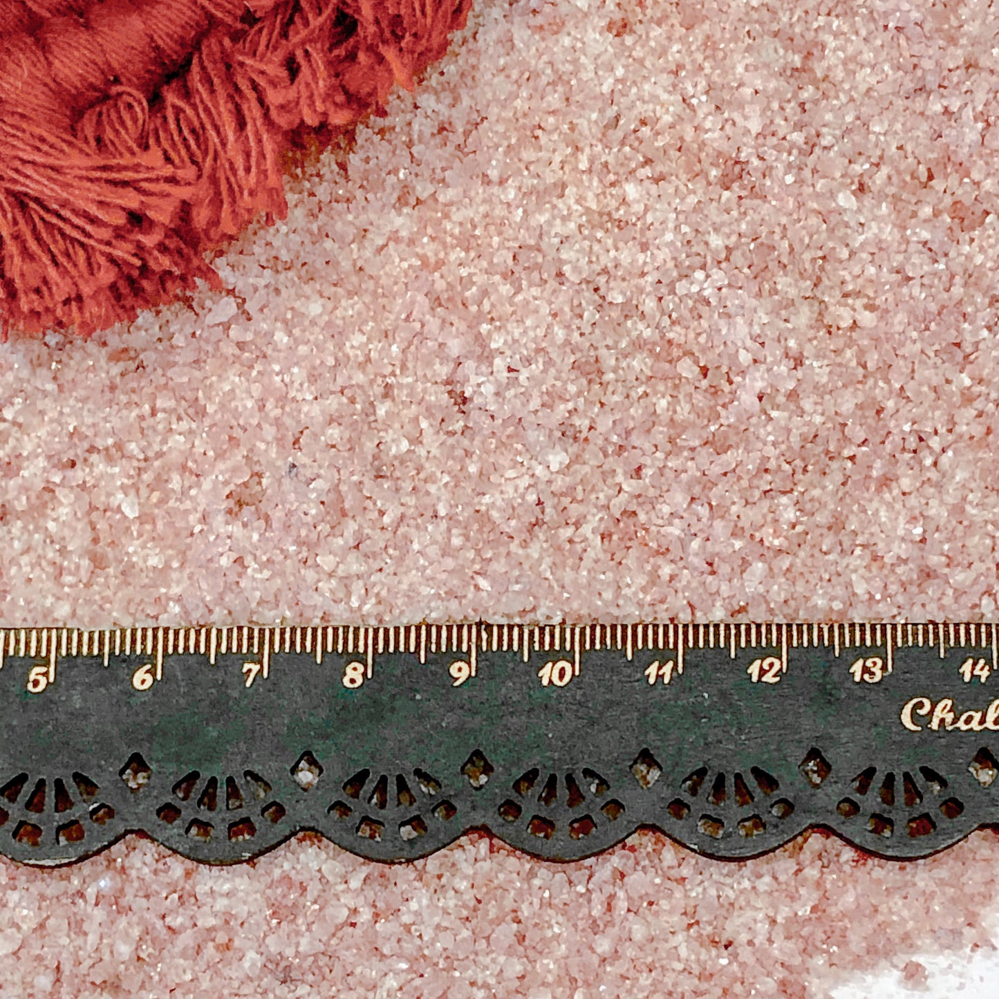 Crushed Glittery Red Aventurine Sand from Canada, Medium Crush, Sand Size (2mm - 0.25mm)