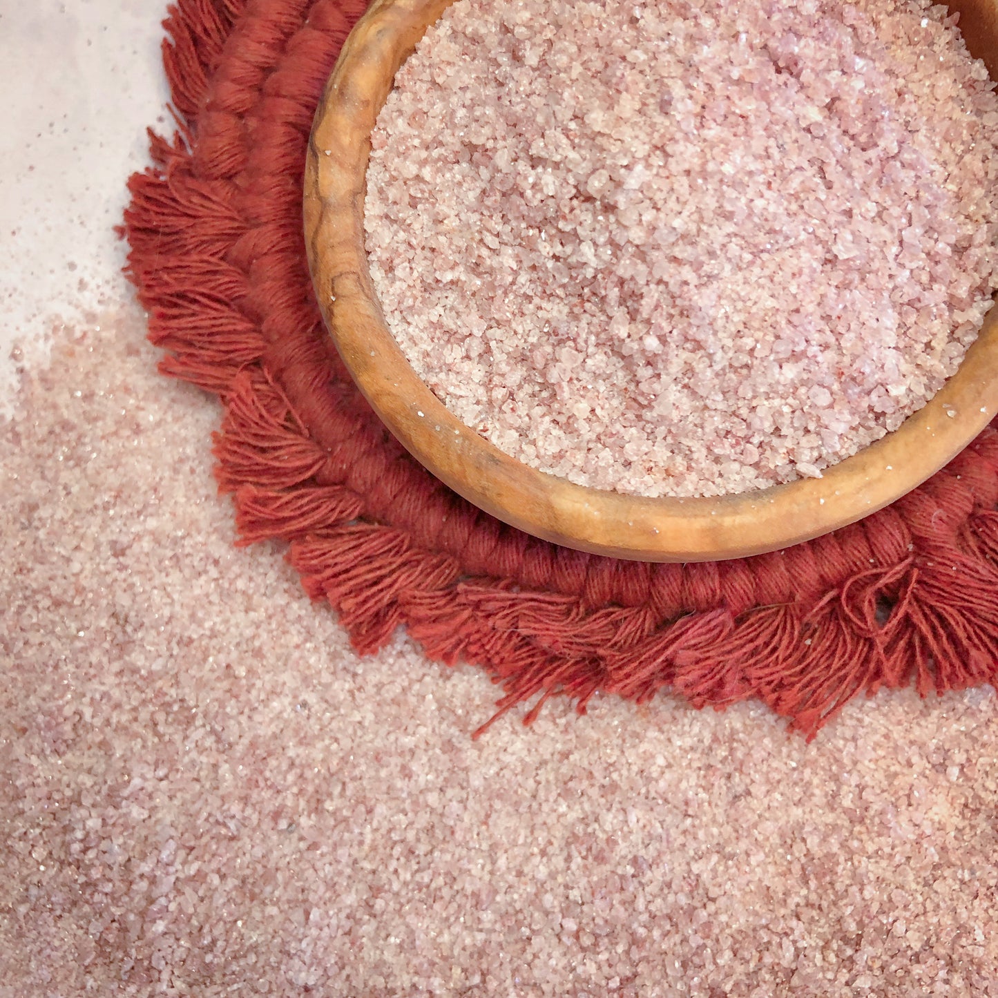 Crushed Glittery Red Aventurine Sand from Canada, Medium Crush, Sand Size (2mm - 0.25mm)