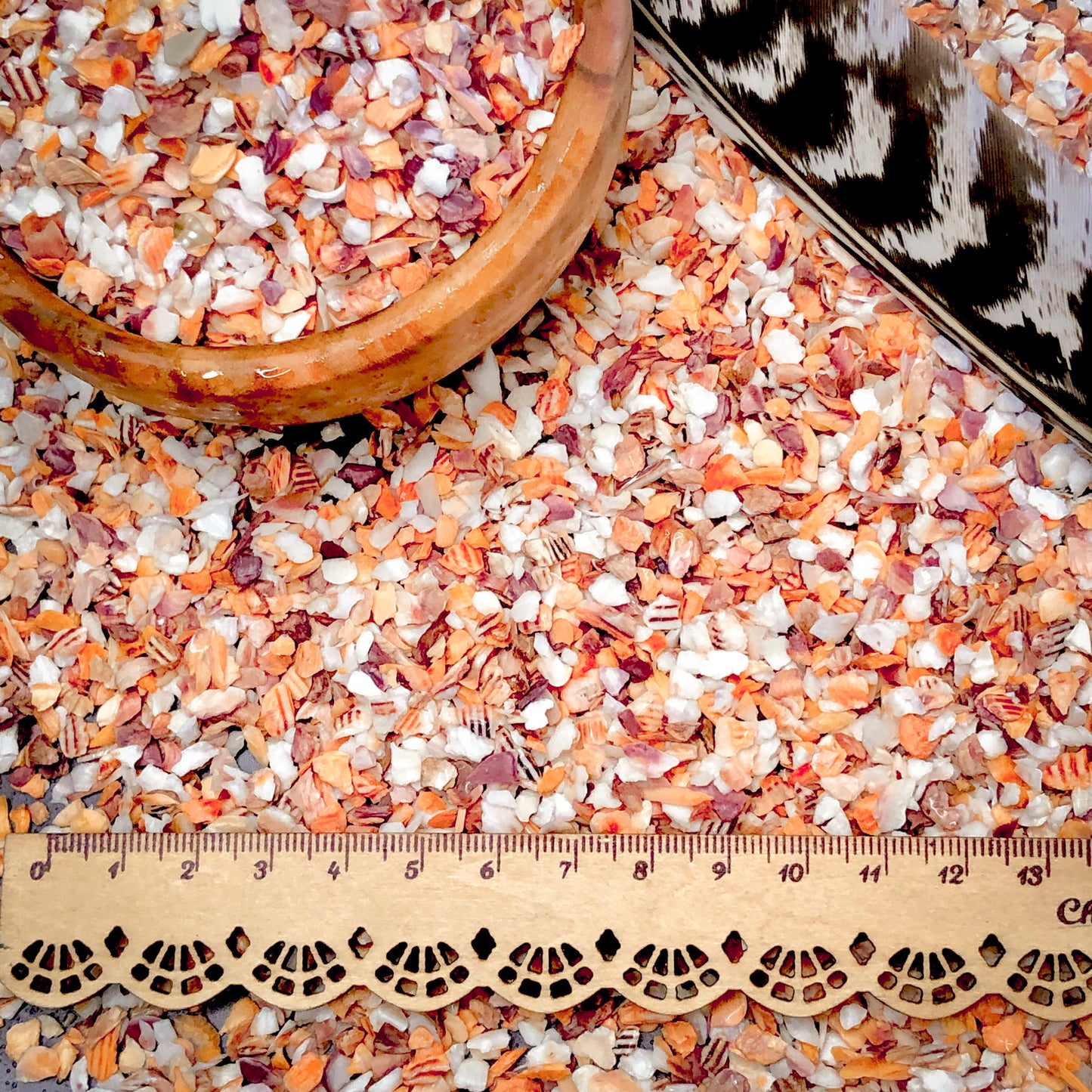 Crushed Mano de Lion Shells from Mexico, Coarse Crush, Gravel Size (4mm - 2mm)