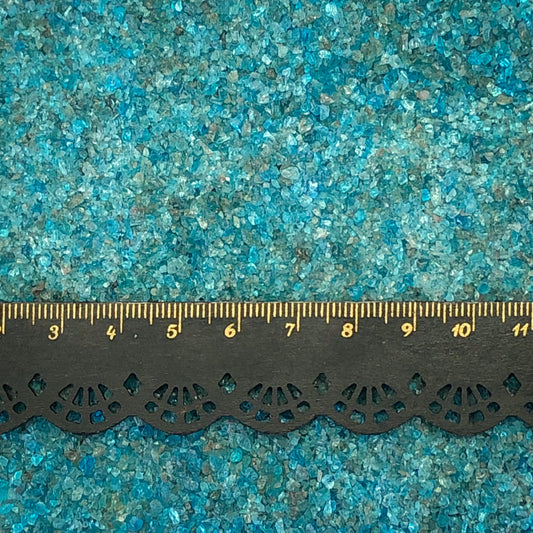 *CLOSEOUT* Crushed Blue Apatite Sand from Brazil, Medium Sand (0.25mm-2mm)
