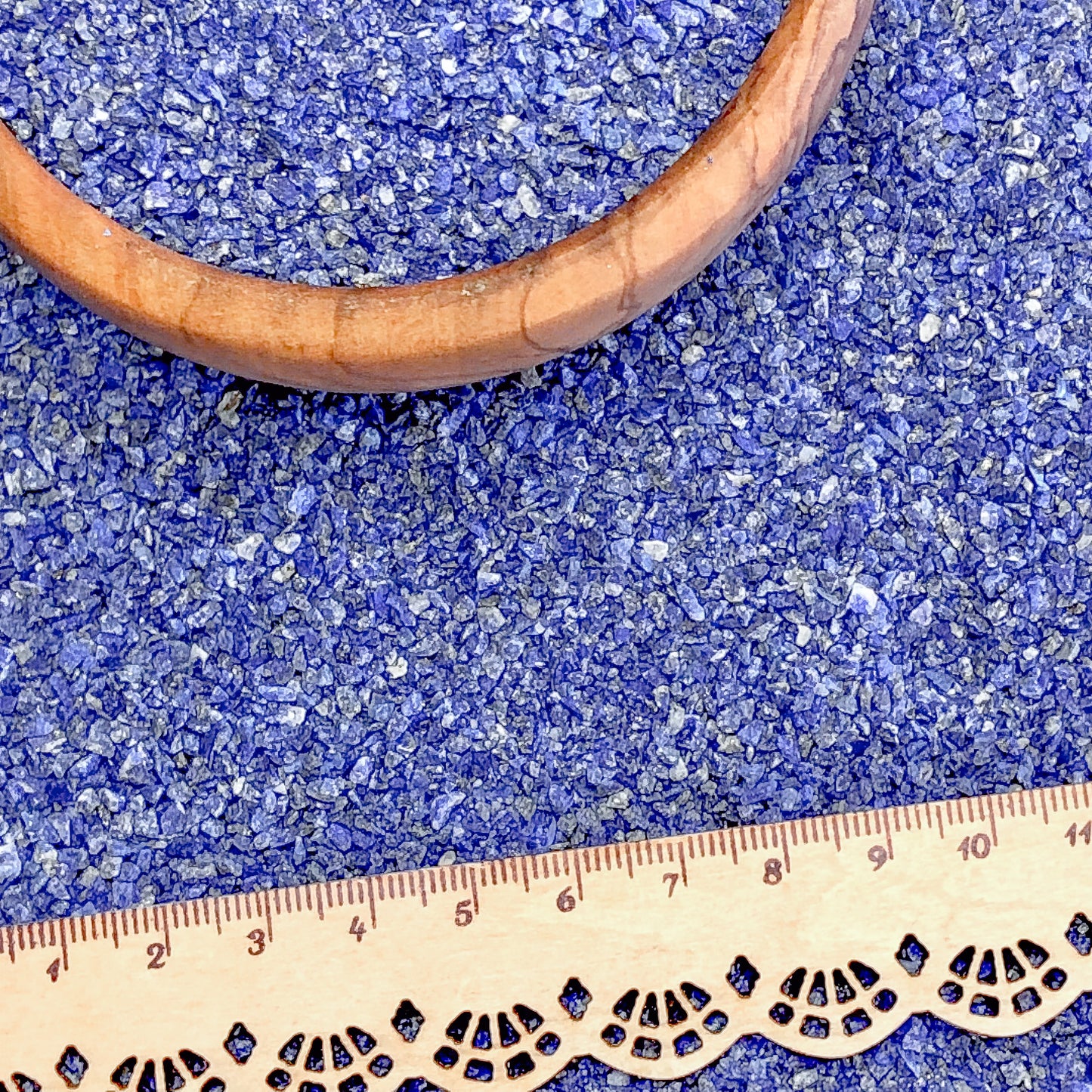 Crushed Royal Blue Lapis Lazuli Sand (Grade AA) from Afghanistan, Medium Sand (0.25mm-2mm) for Ring Inlay, Resin Art, Memorial Jewelry
