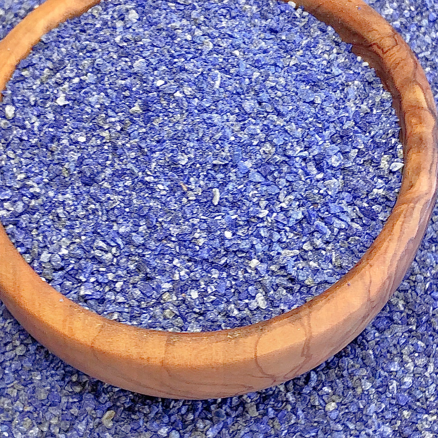 Crushed Royal Blue Lapis Lazuli Sand (Grade AA) from Afghanistan, Medium Sand (0.25mm-2mm) for Ring Inlay, Resin Art, Memorial Jewelry