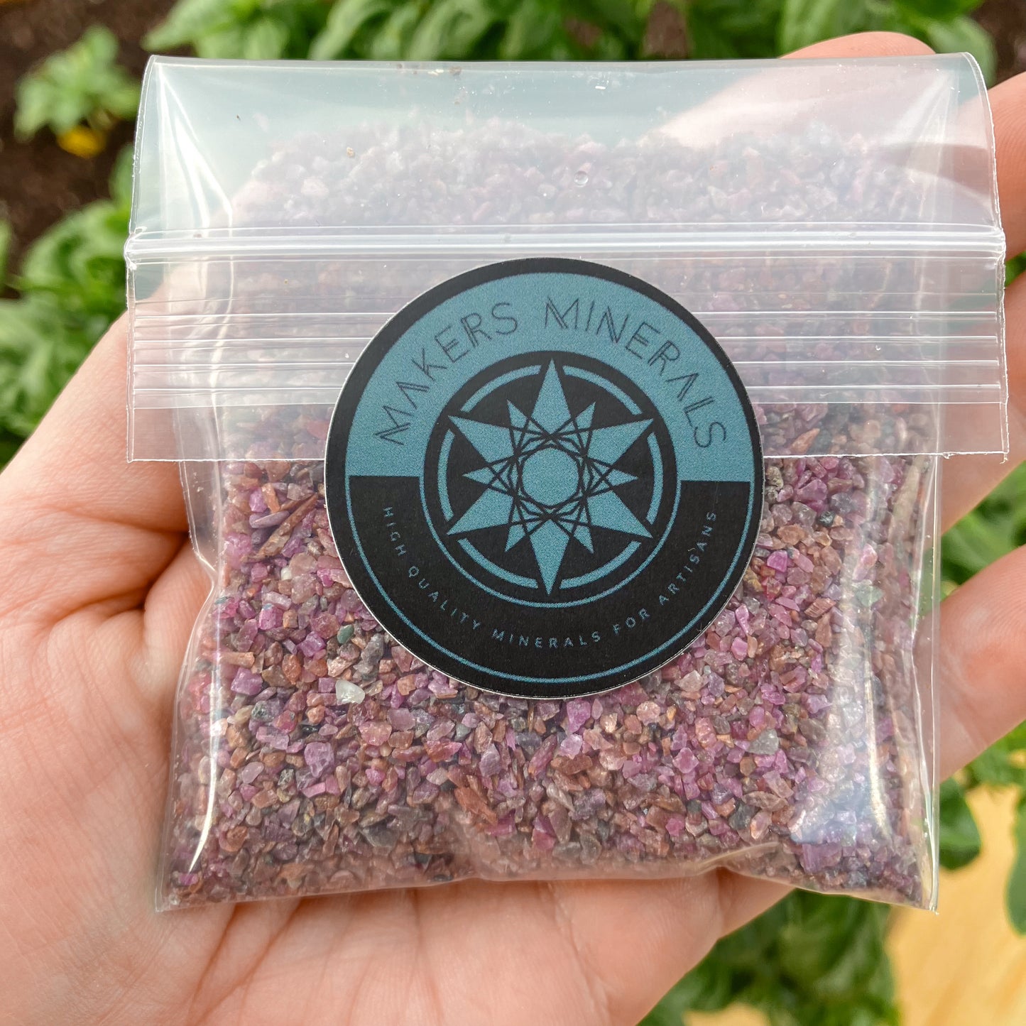 *CLOSEOUT* Crushed Ruby Sand from India, 4 Ounces, Medium Sand (0.25mm-2mm)