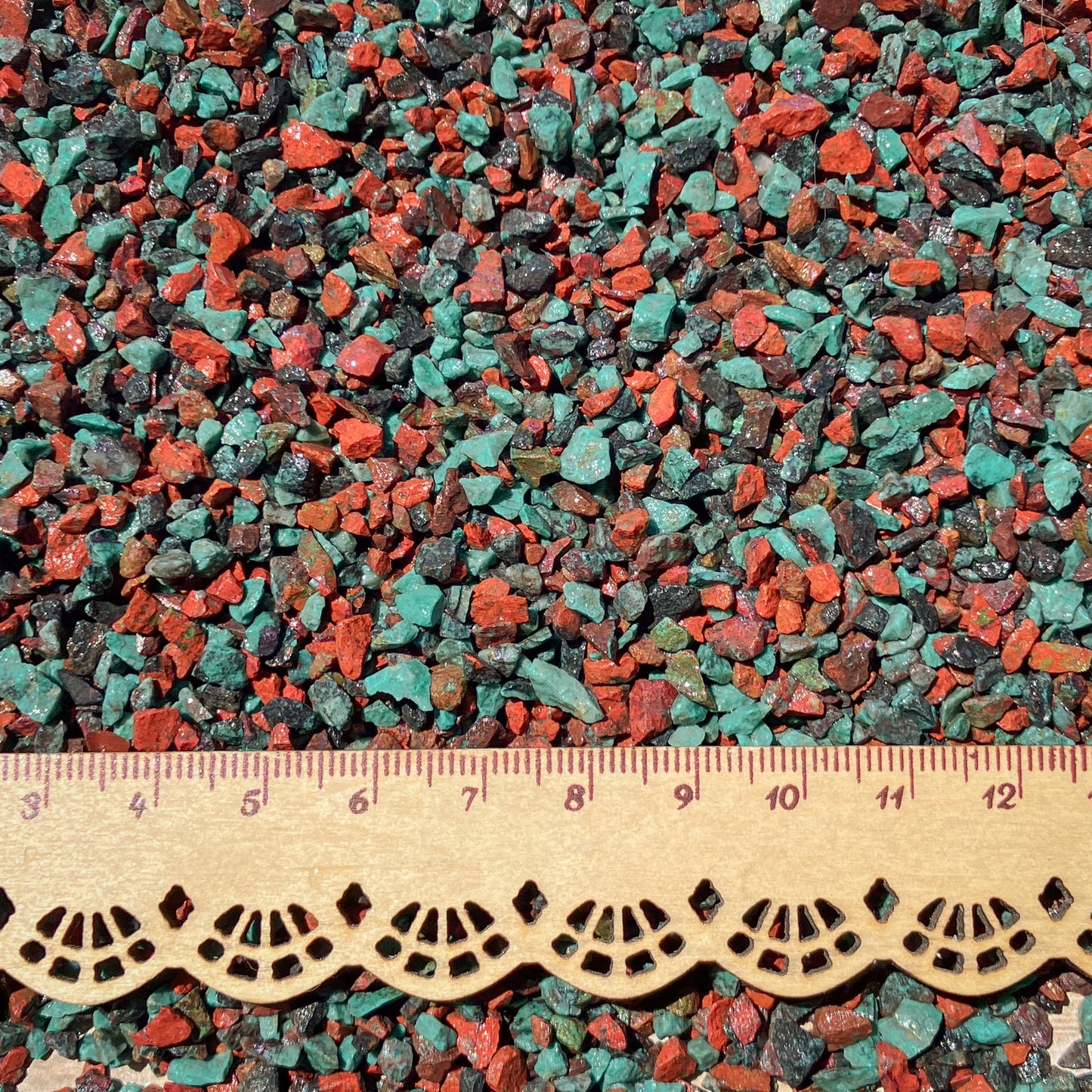 Crushed Sonora Sunrise/Sunset Chips from Mexico, Coarse Crush (2mm-4mm) for Woodworking Inlay, Resin Art, Embellishments or Orgone Pyramids