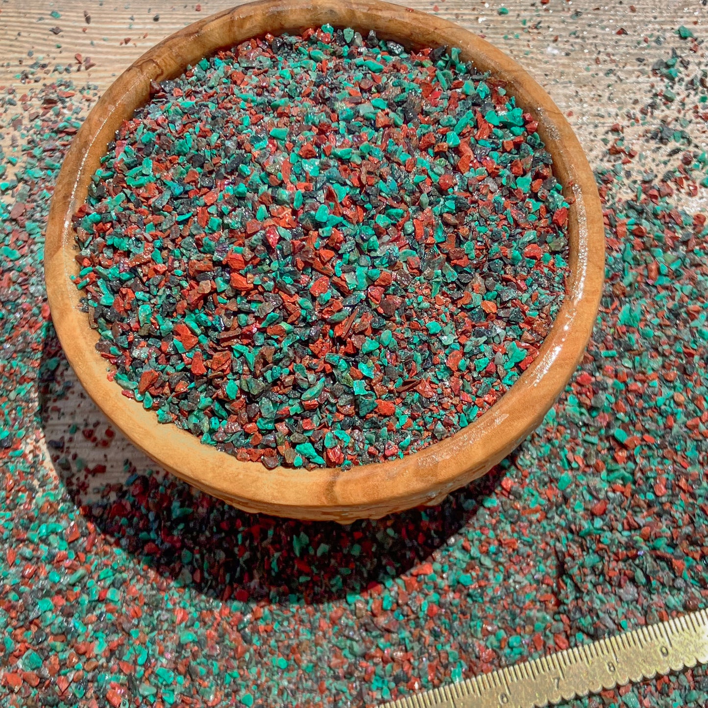 Crushed Sonora Sunrise/Sunset Sand from Mexico, Medium Crush (0.25mm-2mm) for Woodworking and Ring Inlay, Resin Art, Memorial Jewelry