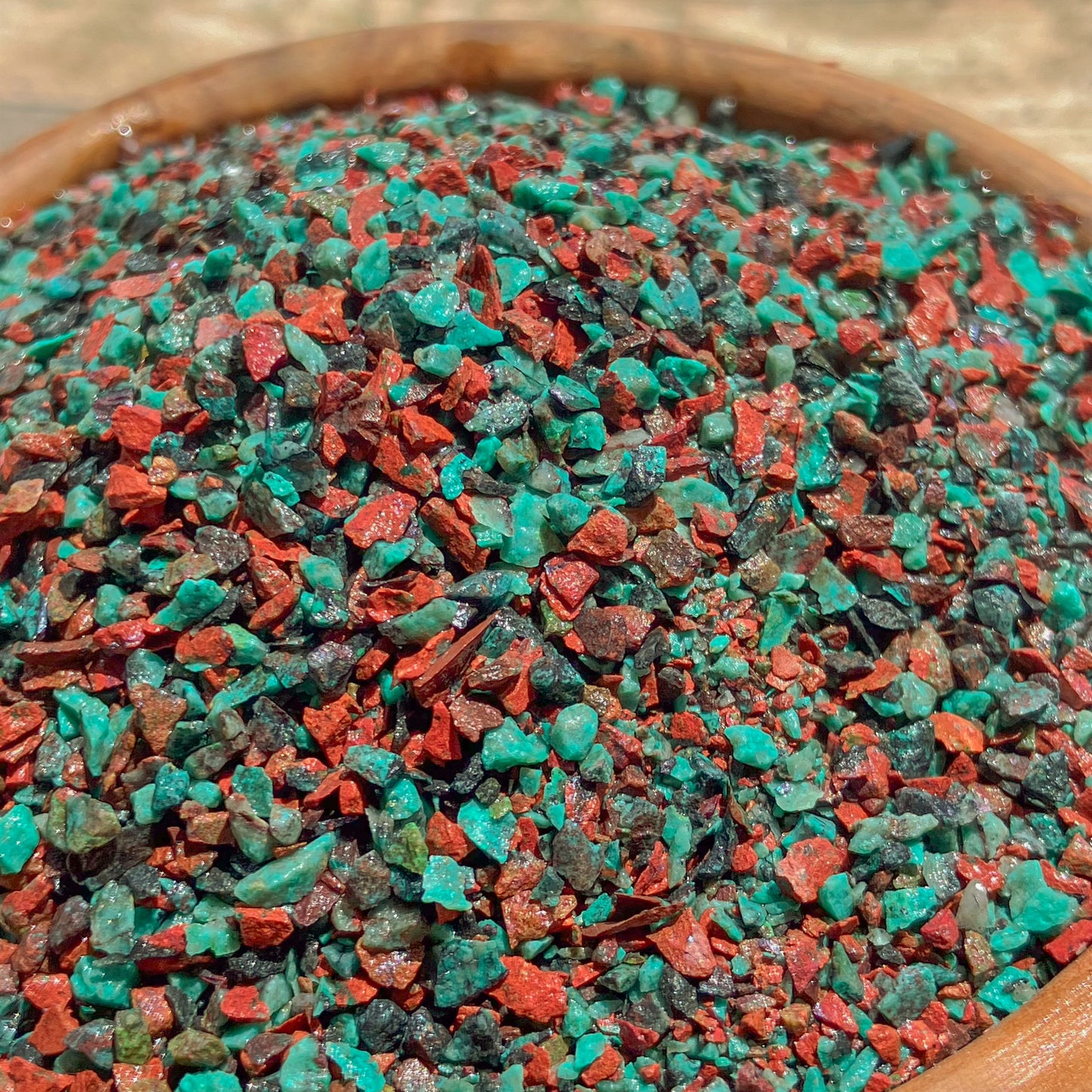 Crushed Sonora Sunrise/Sunset Sand from Mexico, Medium Crush (0.25mm-2mm) for Woodworking and Ring Inlay, Resin Art, Memorial Jewelry
