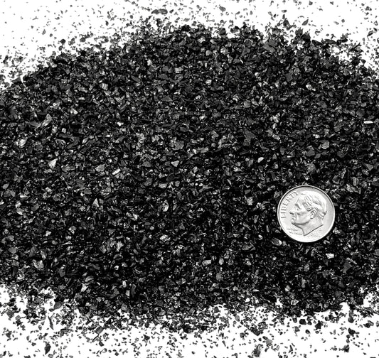 Crushed Black Jet Sand from The United States, Medium Sand (0.25mm-2mm)