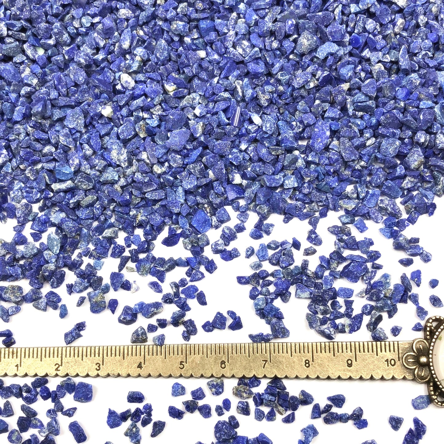 Crushed Royal Blue Lapis Lazuli (Grade AAA) from Afghanistan, Coarse Crush, Gravel Size, 4mm - 2mm