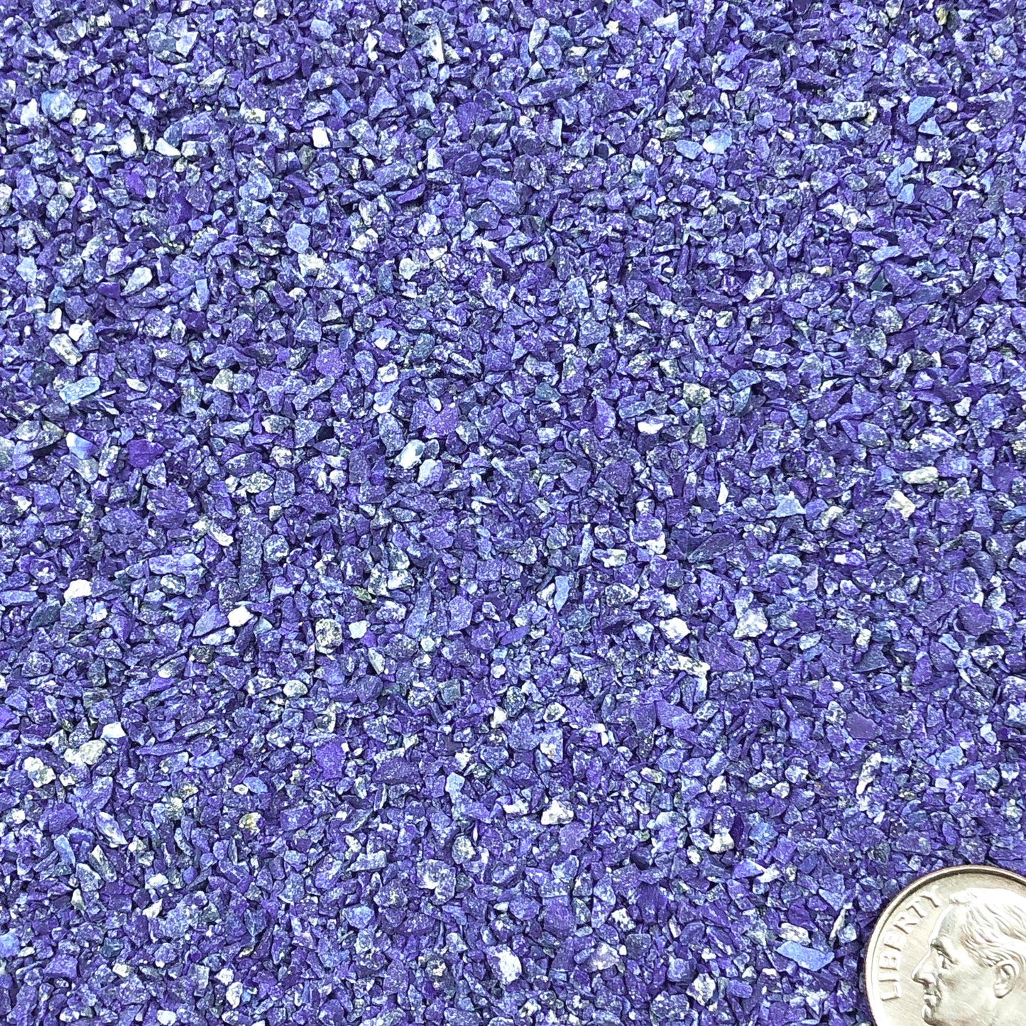 Crushed Royal Blue Lapis Lazuli (Grade AAA) from Afghanistan, Medium Crush, Sand Size, 2mm - 0.25mm