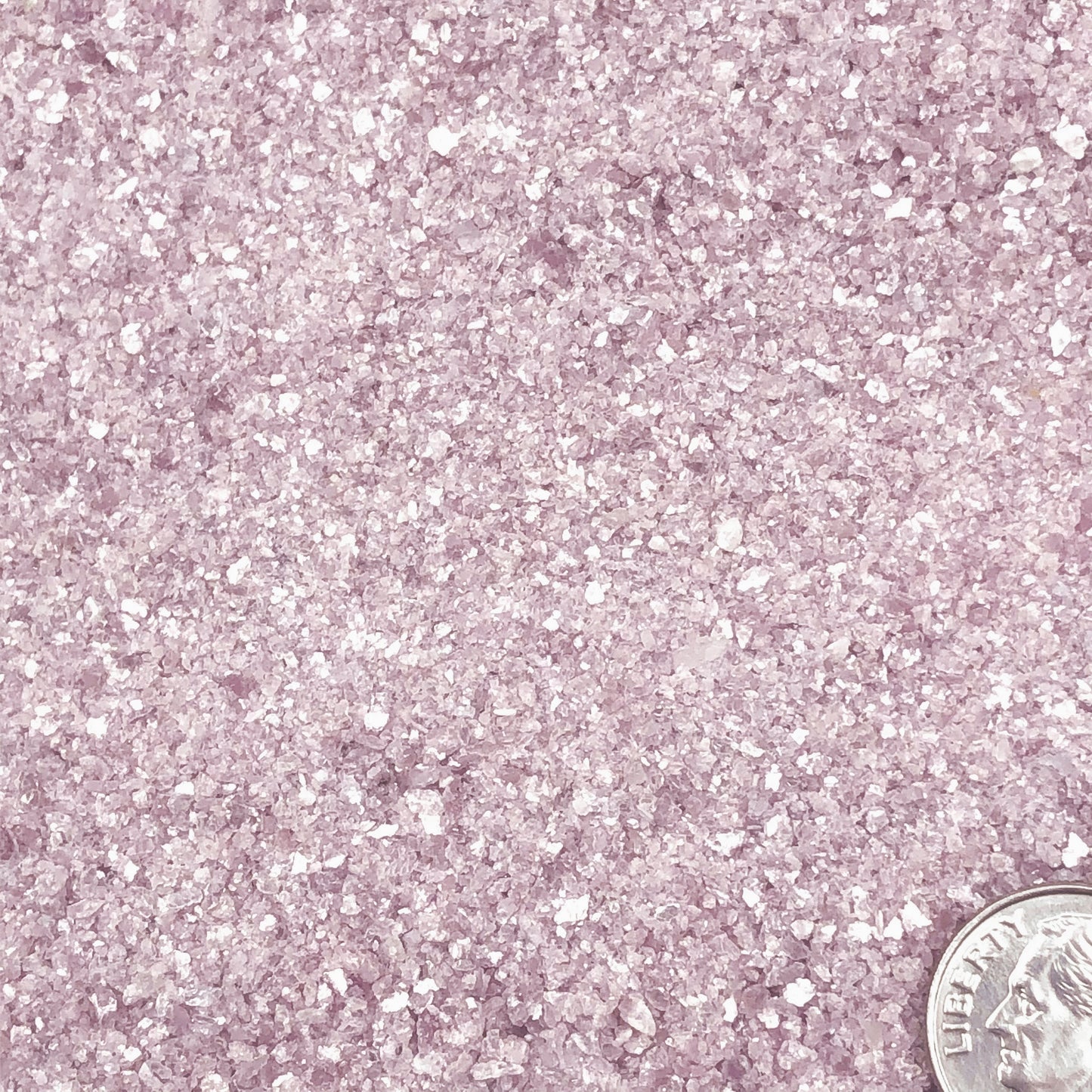 Crushed Lilac Lepidolite from Brazil, Medium Crush, Sand Size, 2mm - 0.25mm