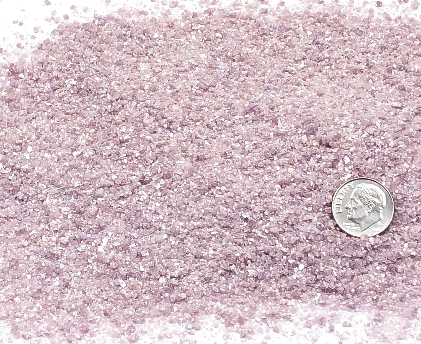 Crushed Lilac Lepidolite from Brazil, Medium Crush, Sand Size, 2mm - 0.25mm