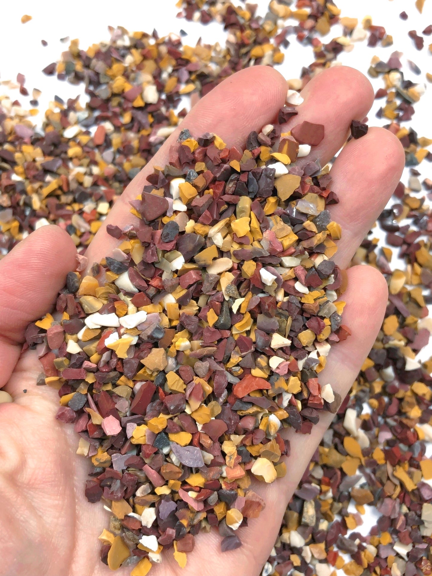Crushed Mookaite from Australia, Coarse Crush, Gravel Size, 4mm - 2mm