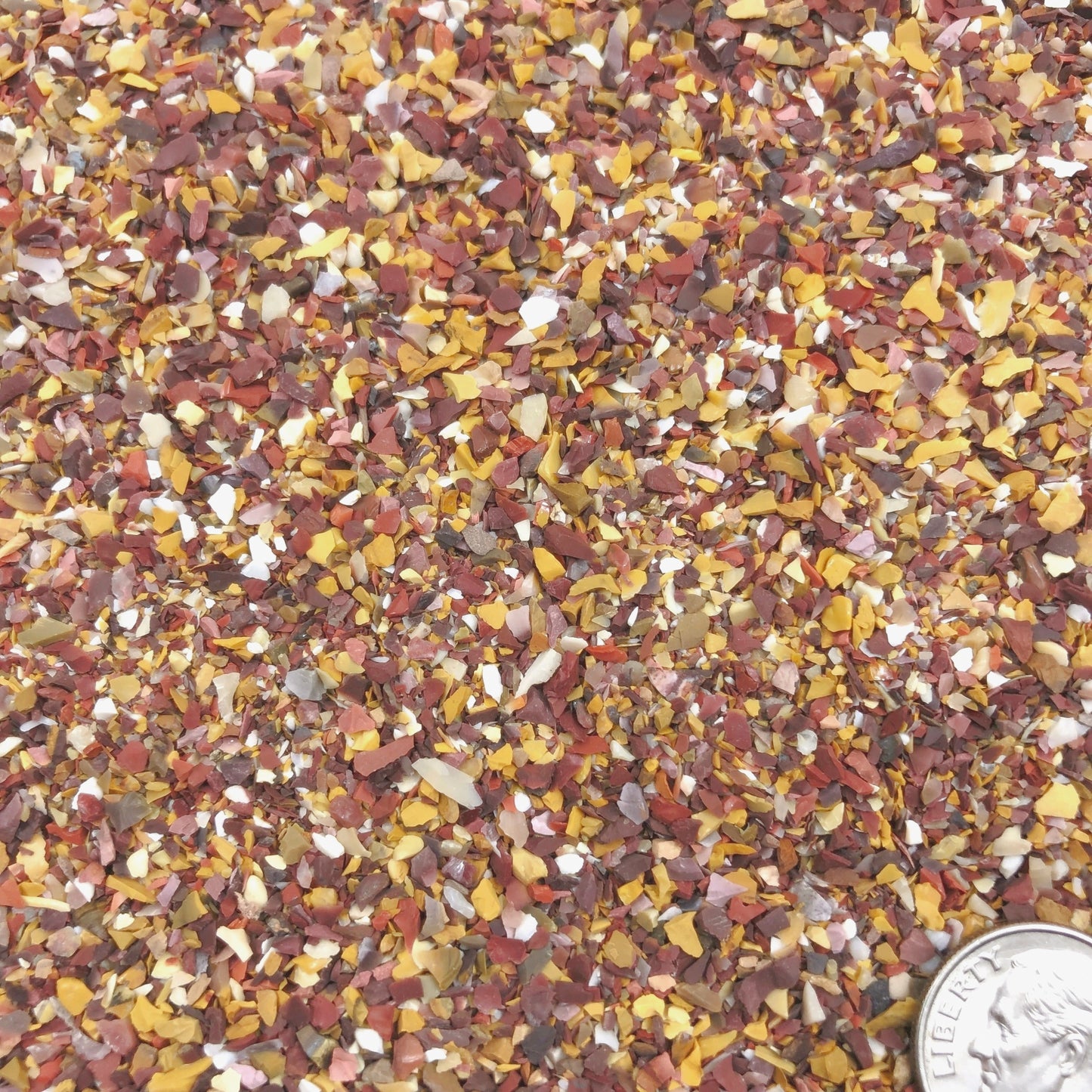Crushed Mookaite from Australia, Medium Crush, Sand Size, 2mm - 0.25mm
