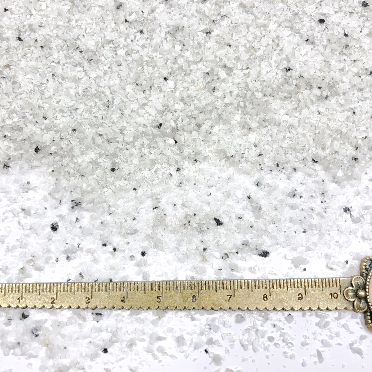 Crushed Rainbow Moonstone (Grade A) from India, Medium Crush, Sand Size, 2mm - 0.25mm