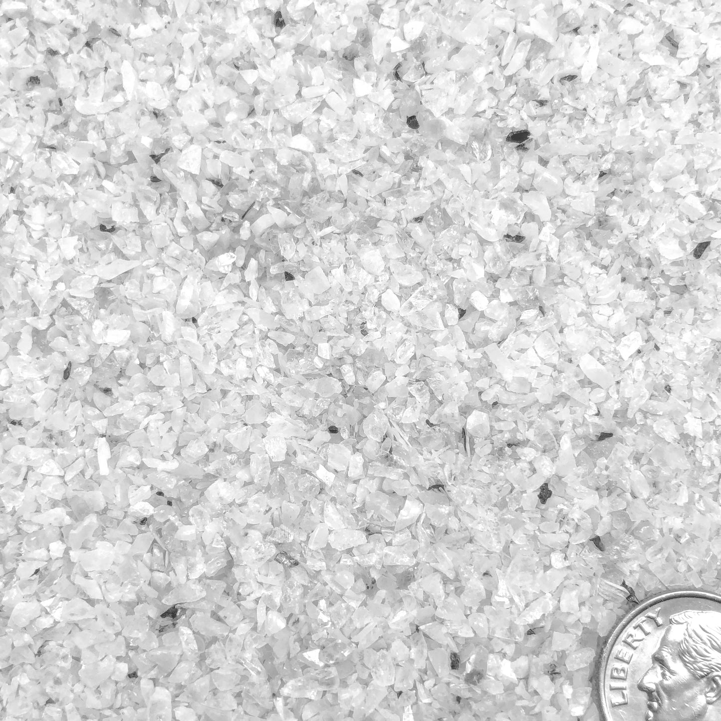 Crushed Rainbow Moonstone (Grade A) from India, Medium Crush, Sand Size, 2mm - 0.25mm